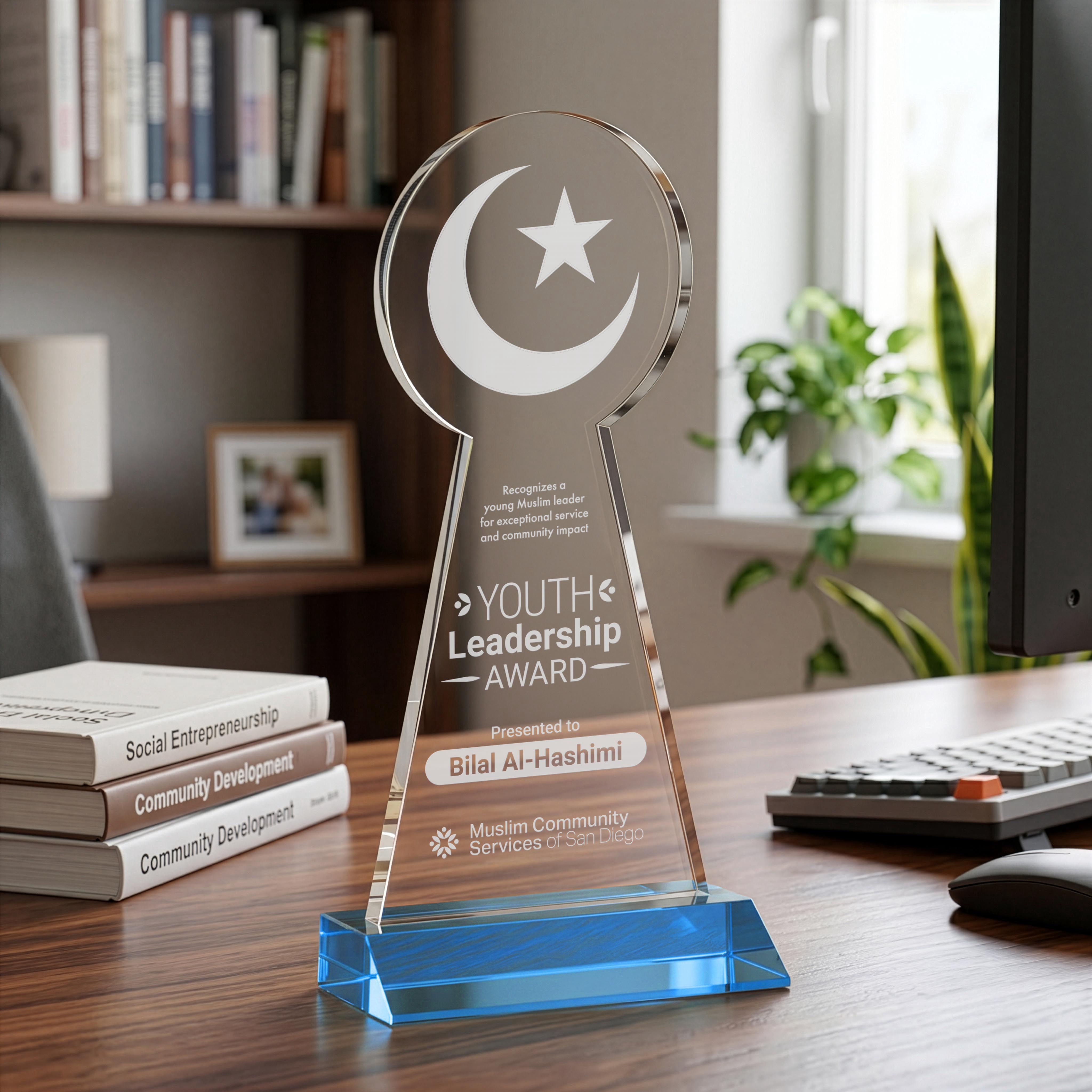 Crescent & Star Award - Sky Blue