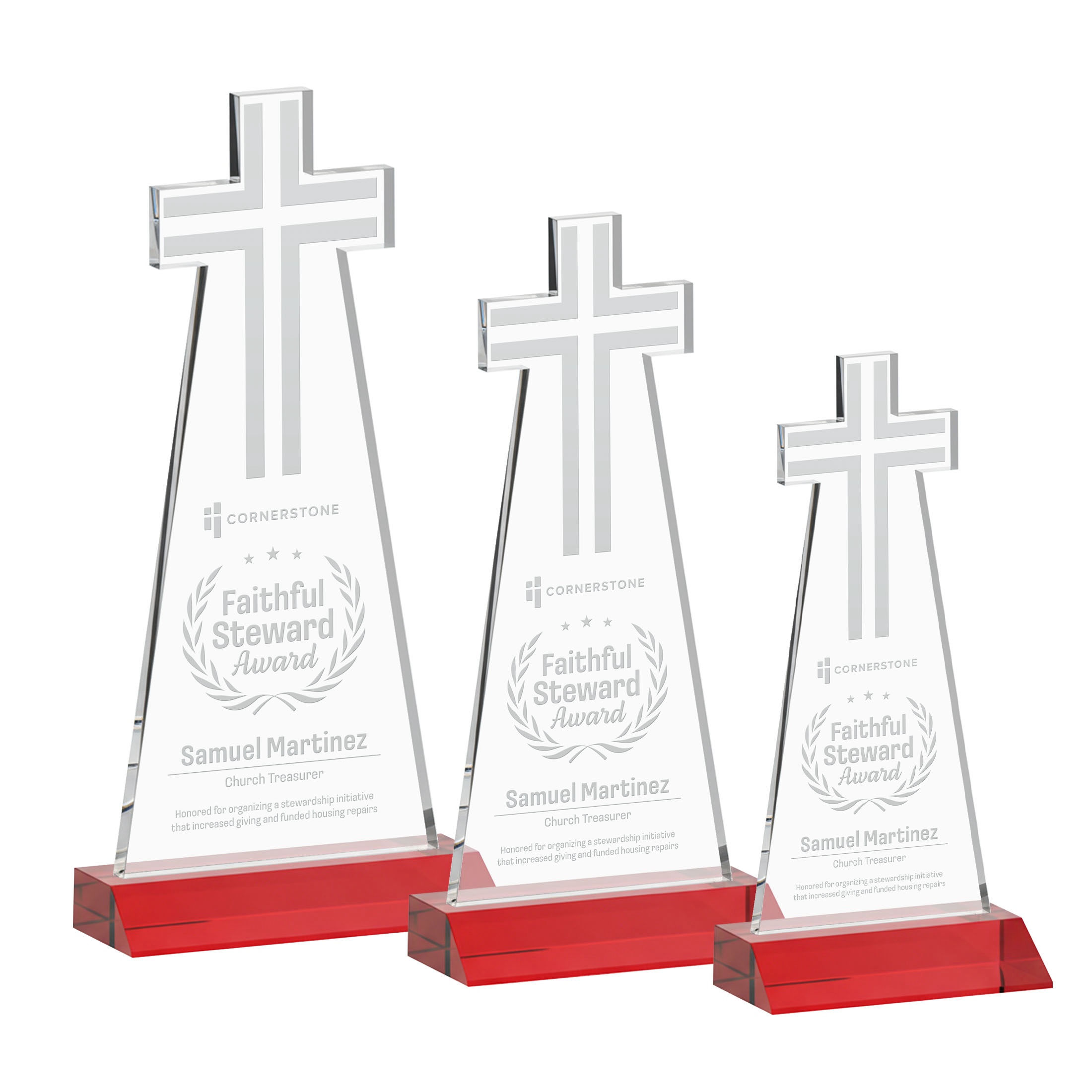Cross Award - Red