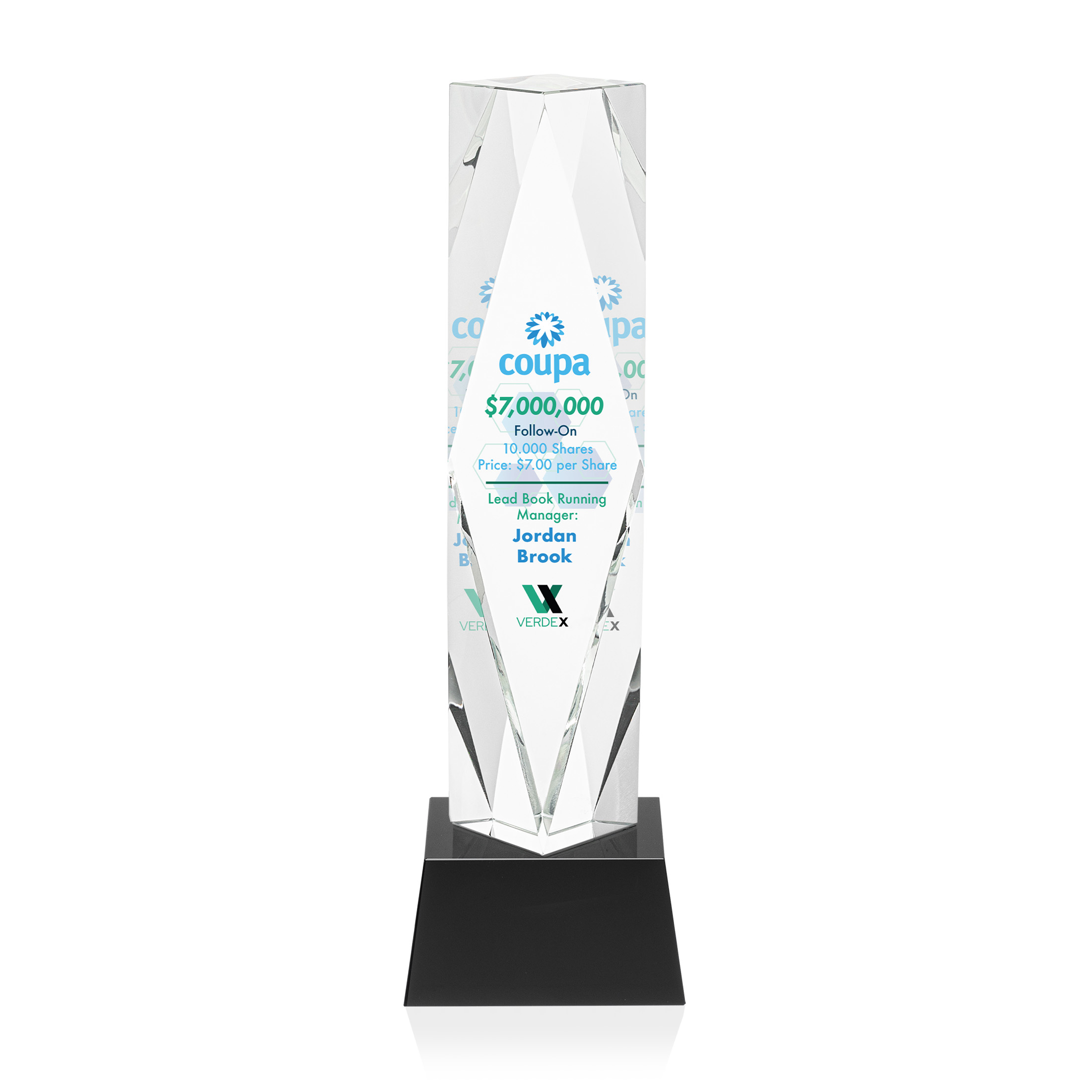 Toscana VividPrint™ Award on Base - Black