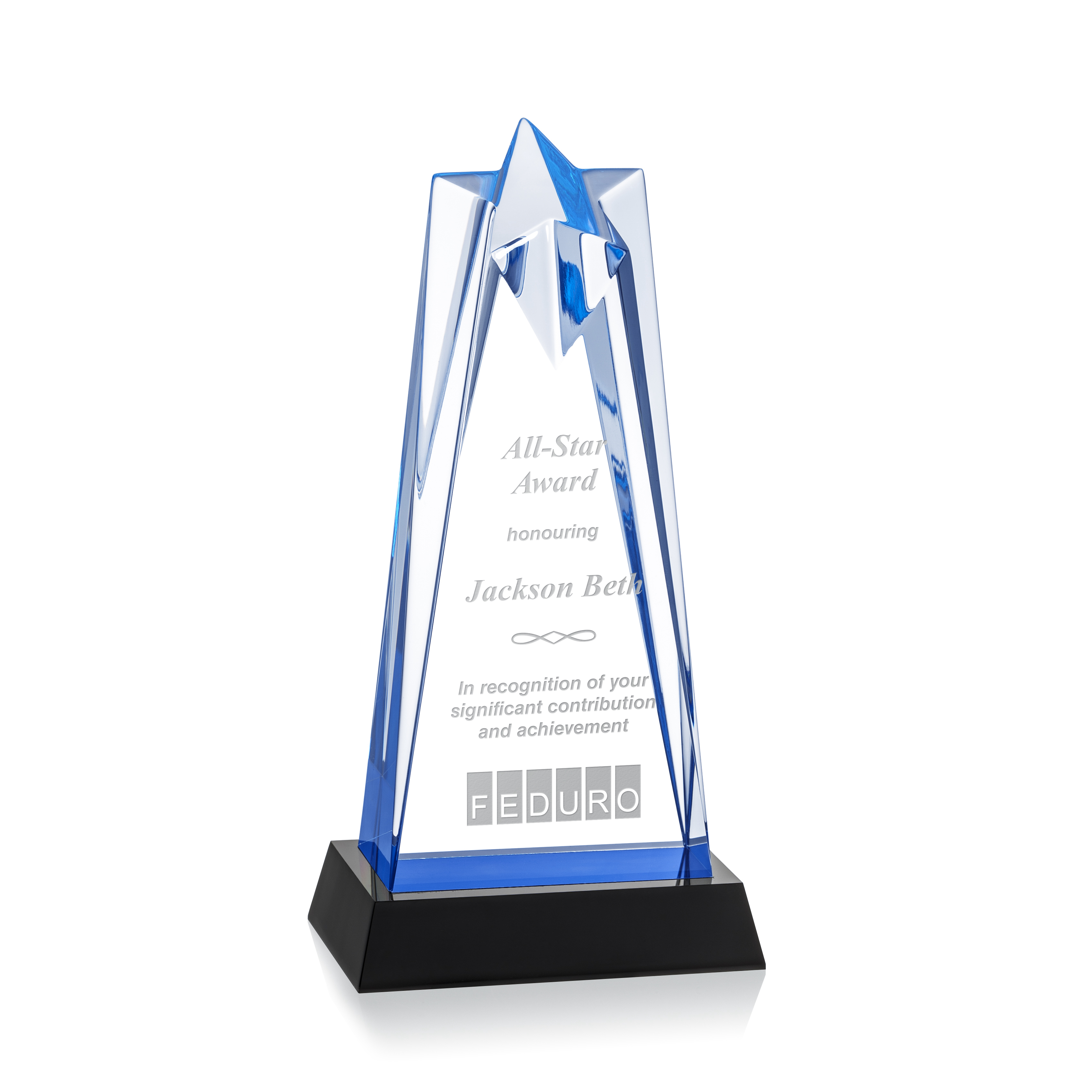 Rosina Star Award on Base - Blue