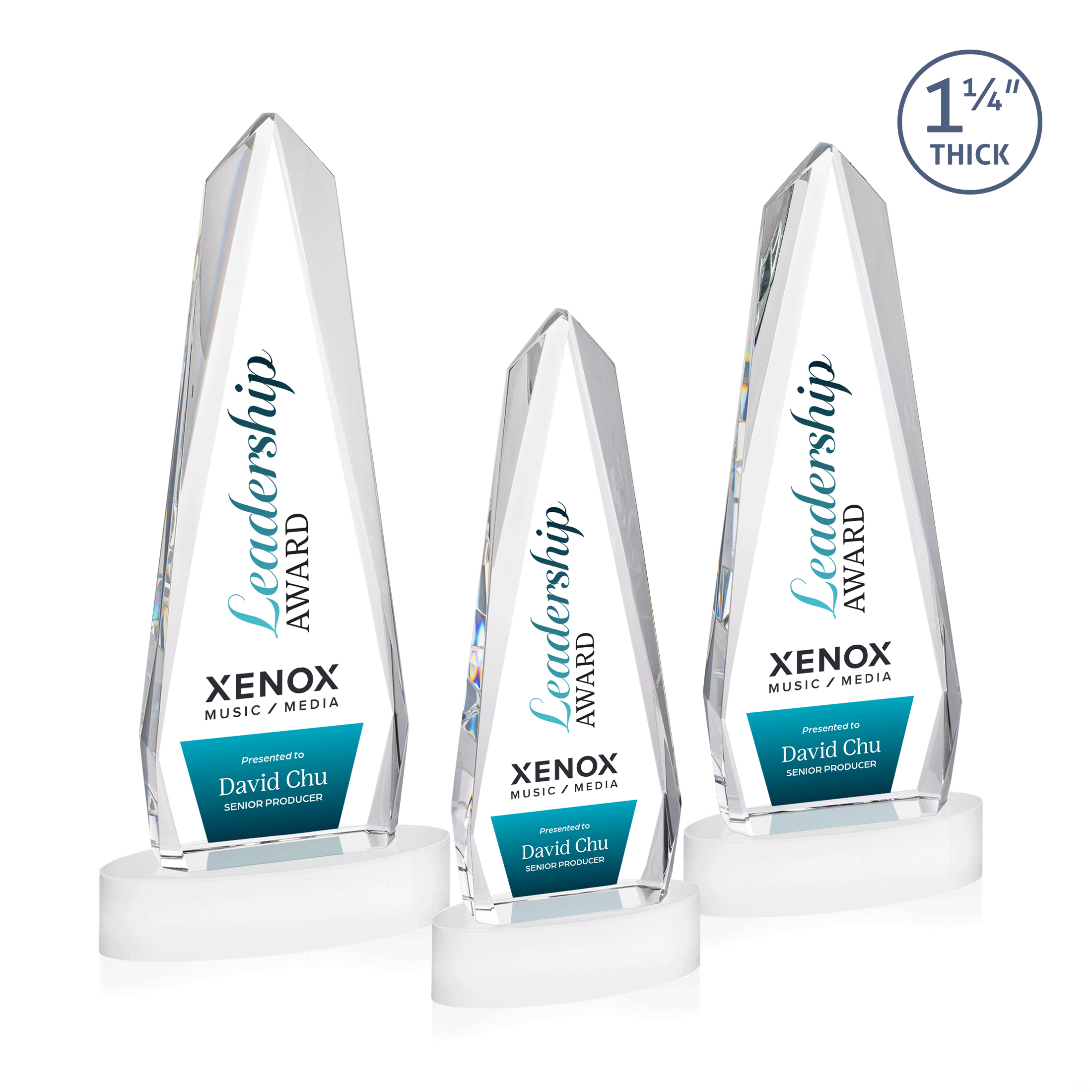 Cheswick VividPrint™ Award on Alberton Base - White