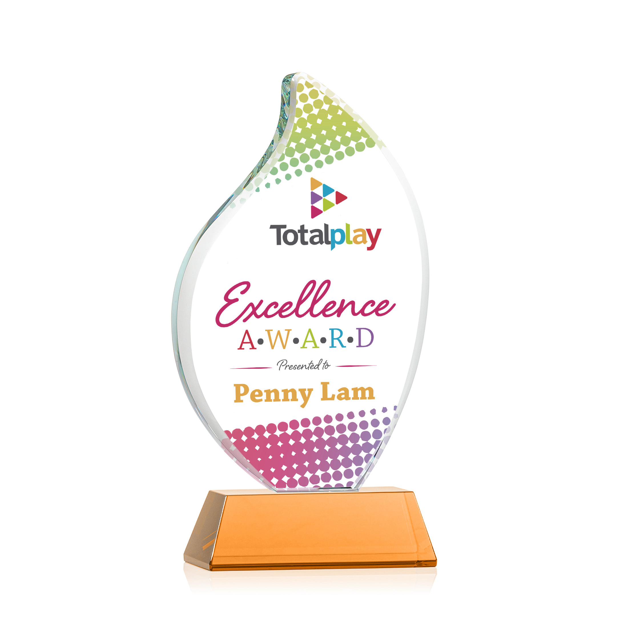 Odessy Flame Vividprint™ Award on Newhaven - Amber