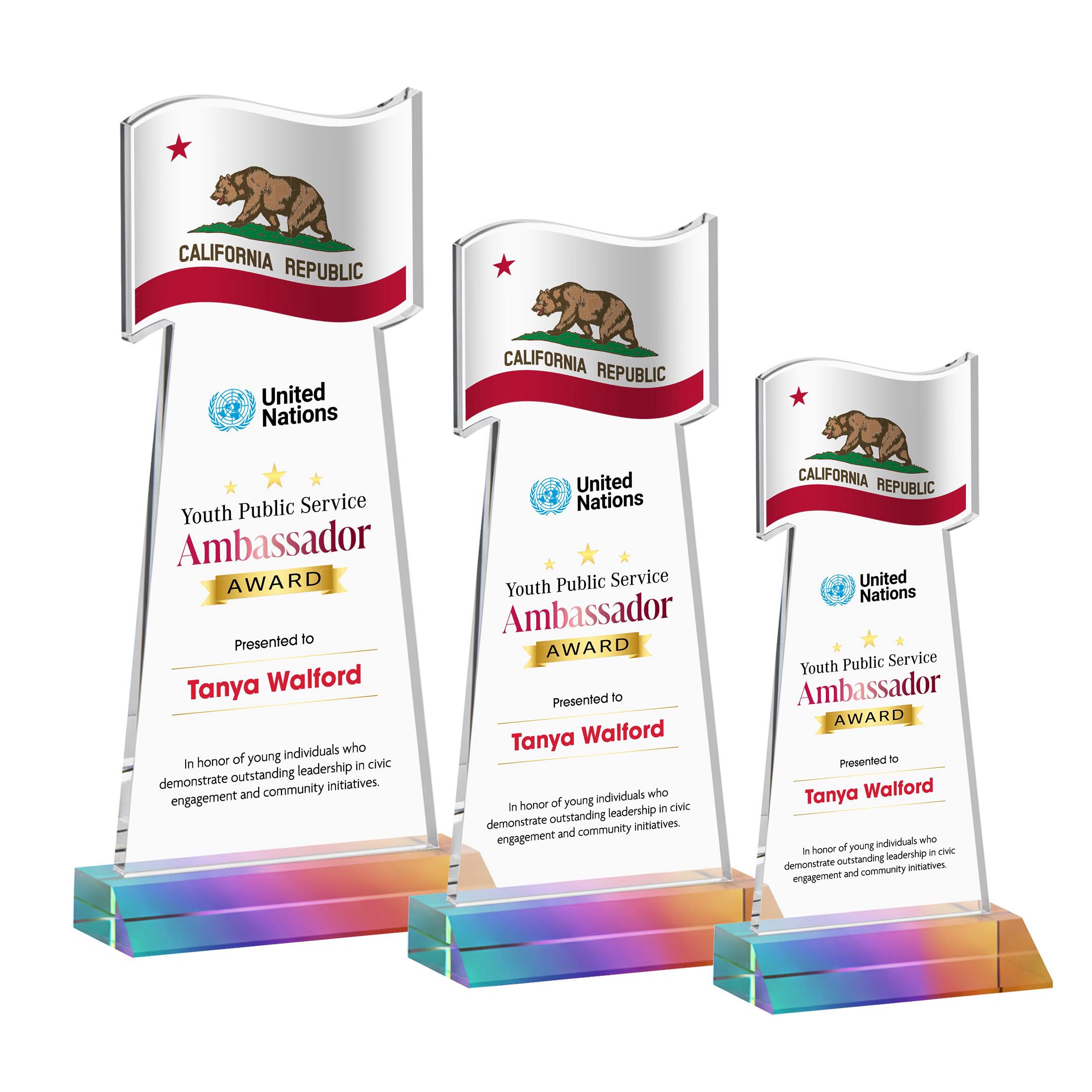 Flag VividPrint™ Award - Prismatic
