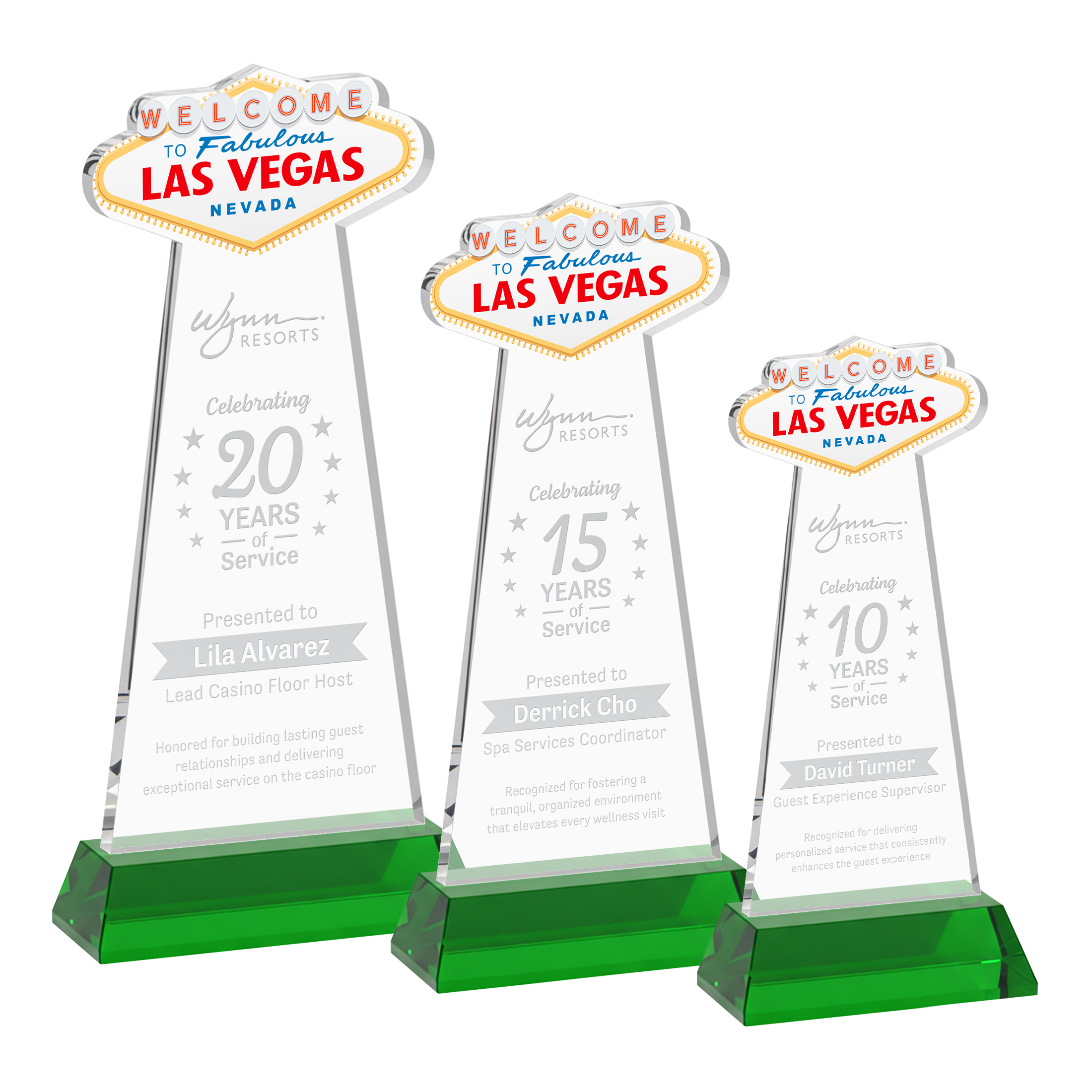 Las Vegas Award on Hartford Base - Green