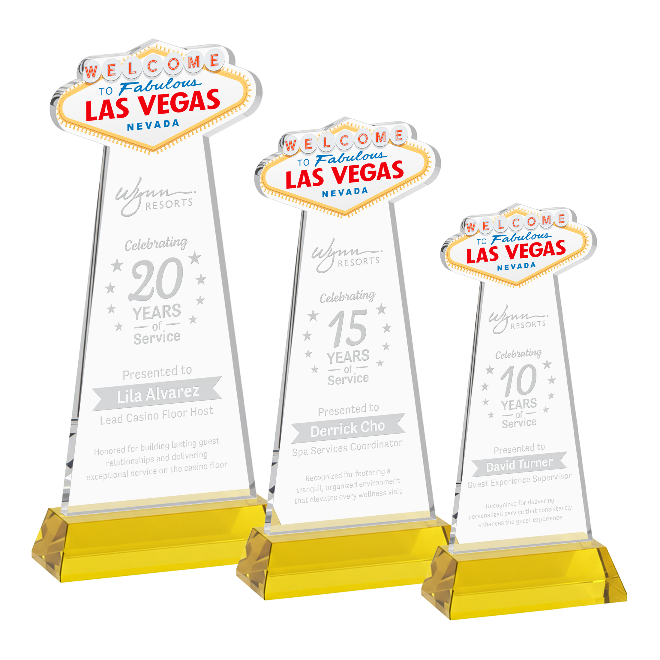 Las Vegas Award on Hartford Base - Gold
