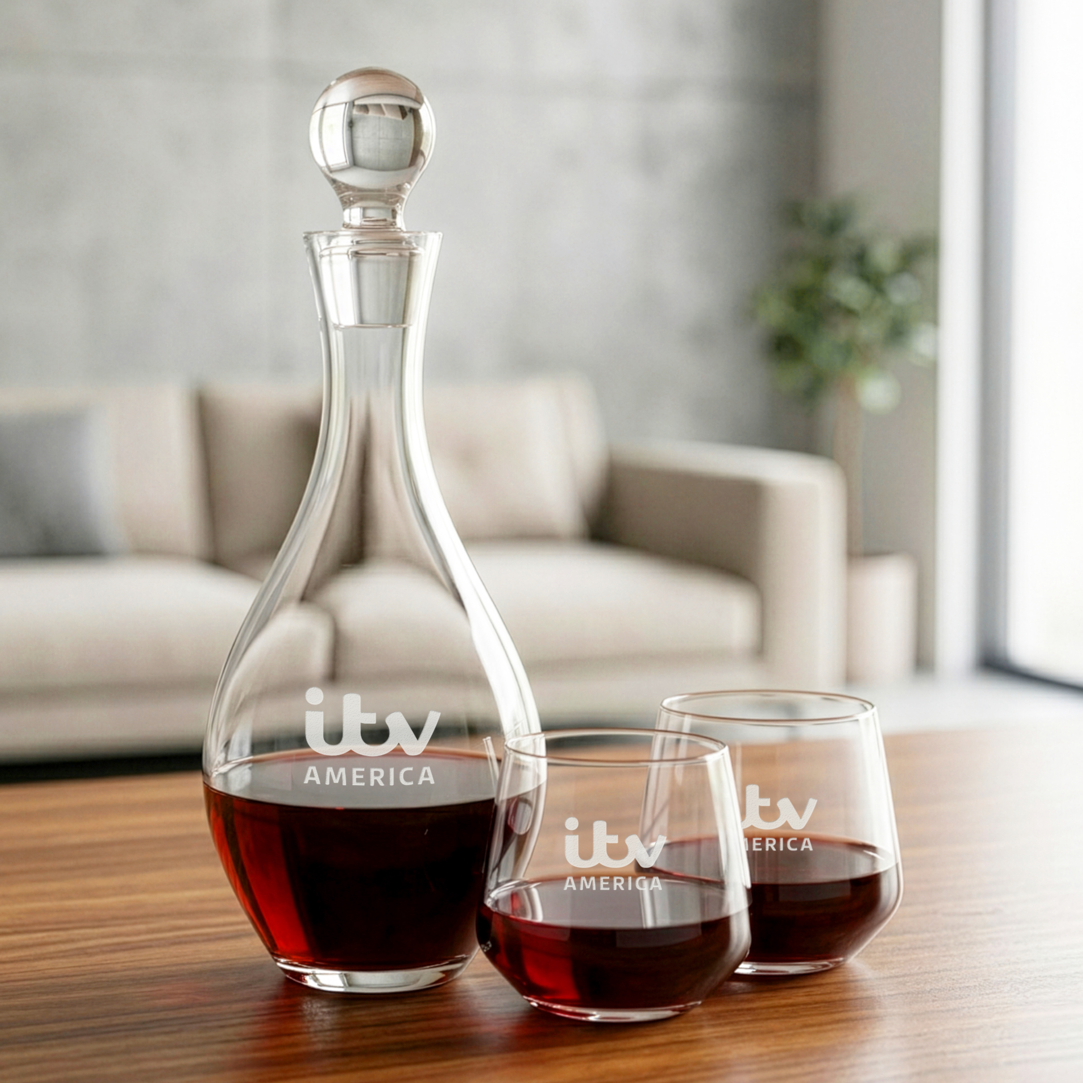 Briarwood Decanter & Sturgis Stemless Wine Set
