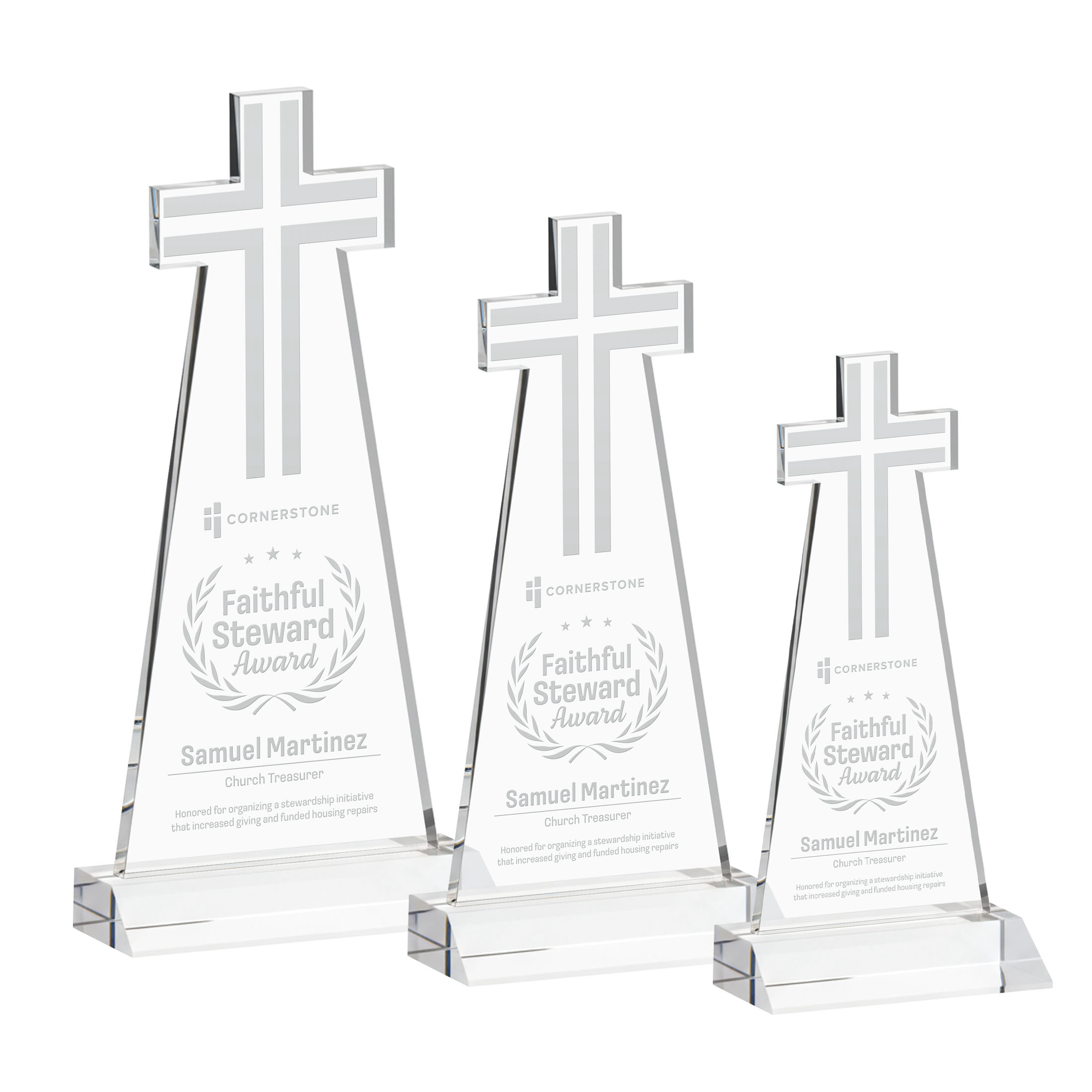 Cross Award - Clear