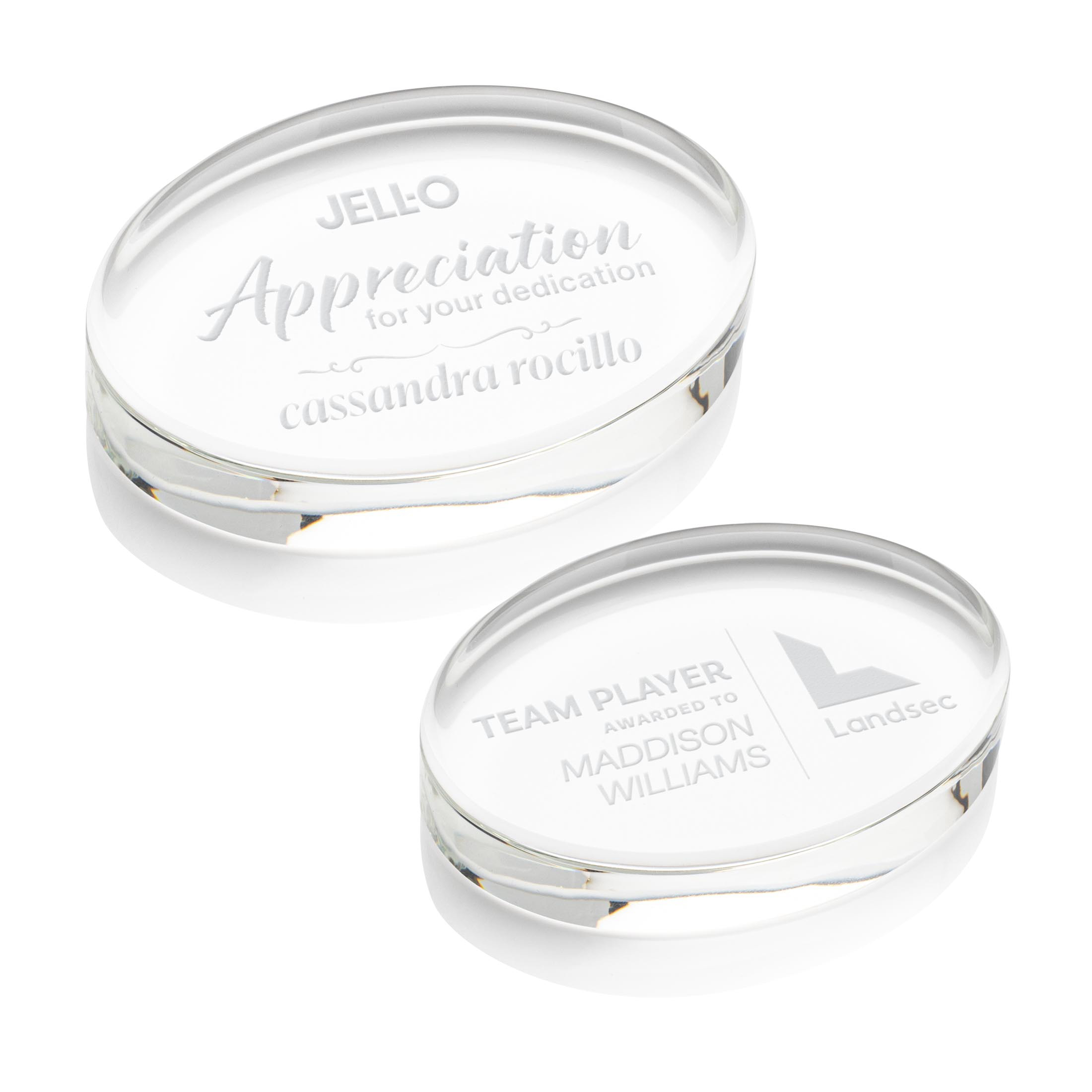 Logan Oval Paperweight view 5