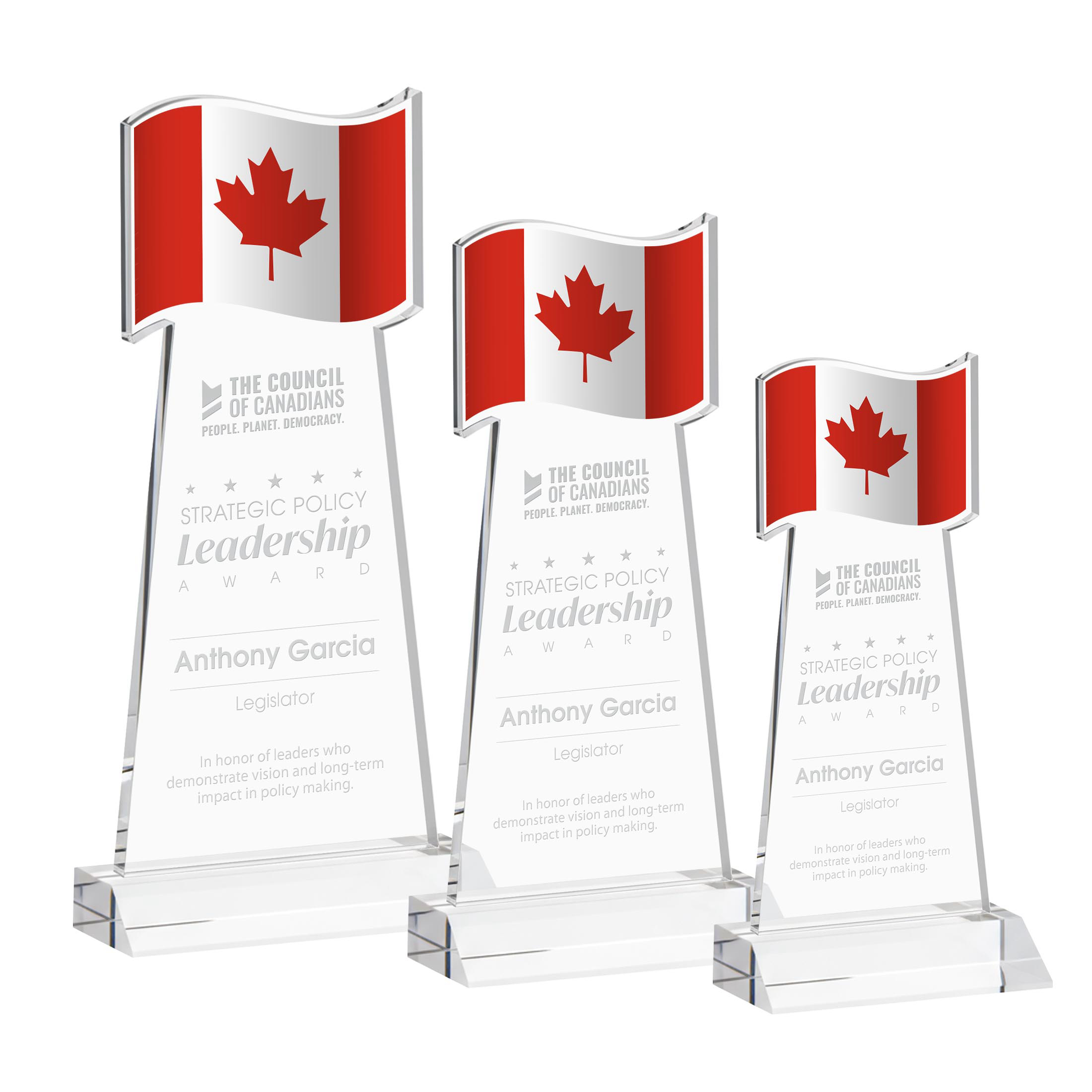 Flag Award - Clear
