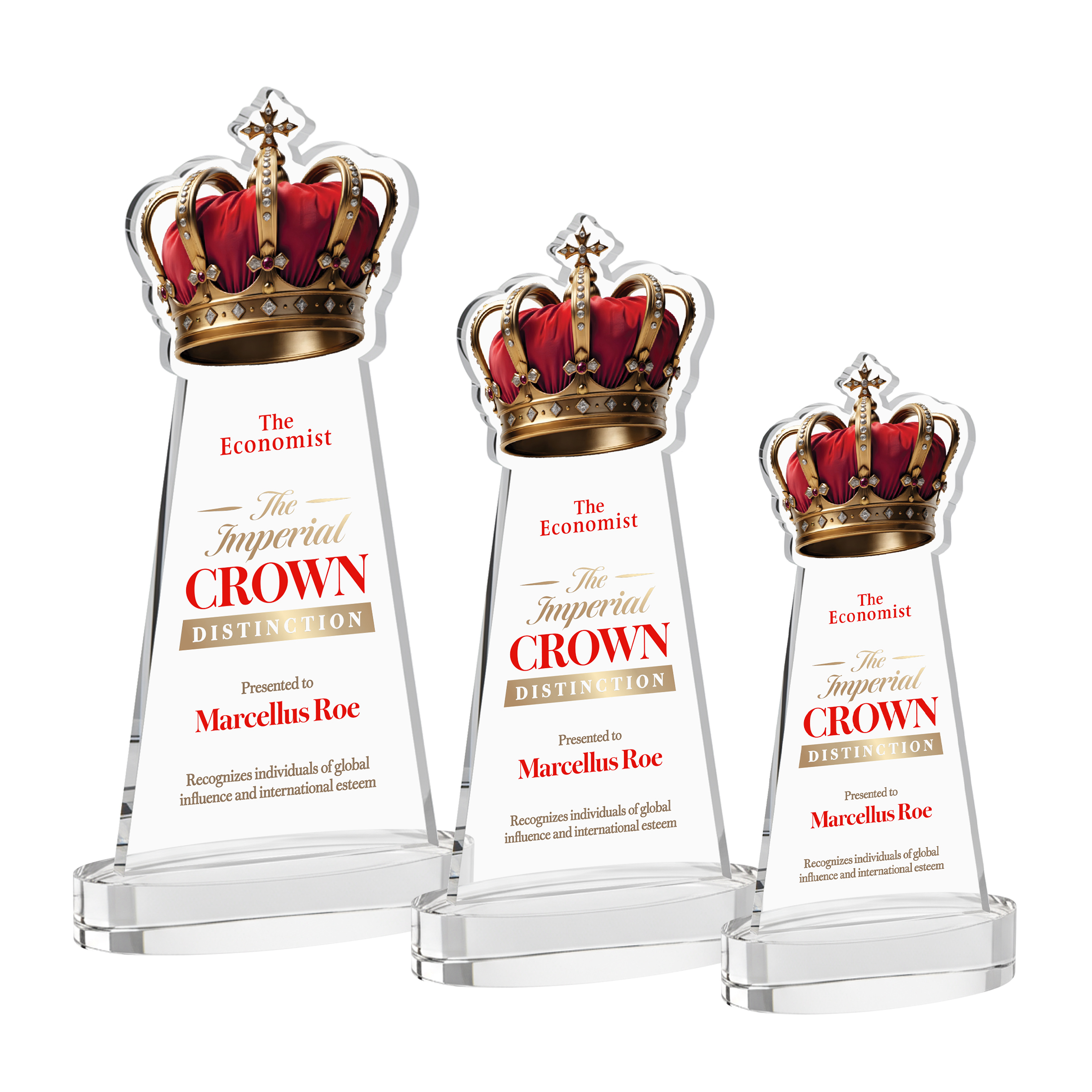 Crown VividPrint™ Award on Alberton Base - Clear