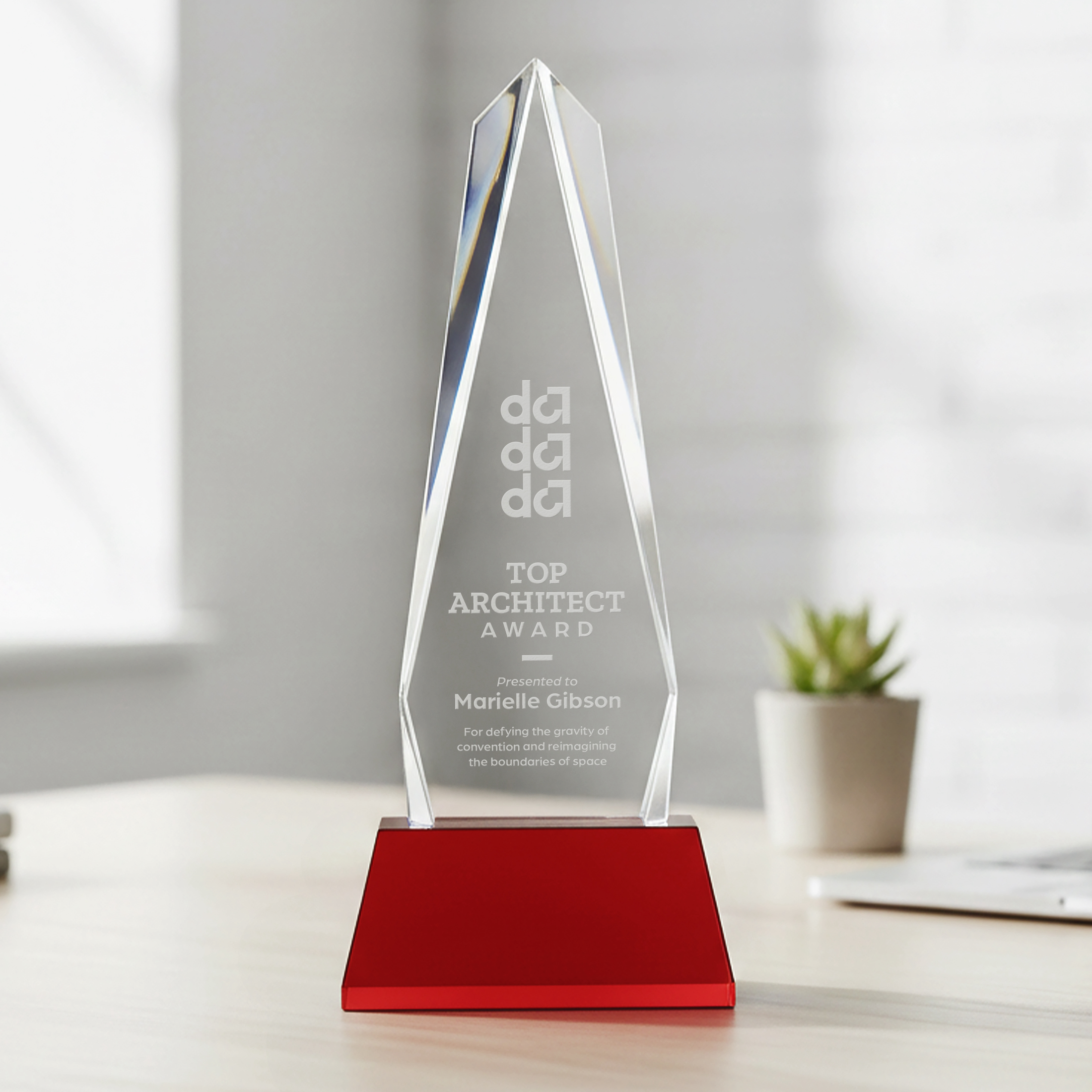 Cheswick Award on Entwhistle Base - Red