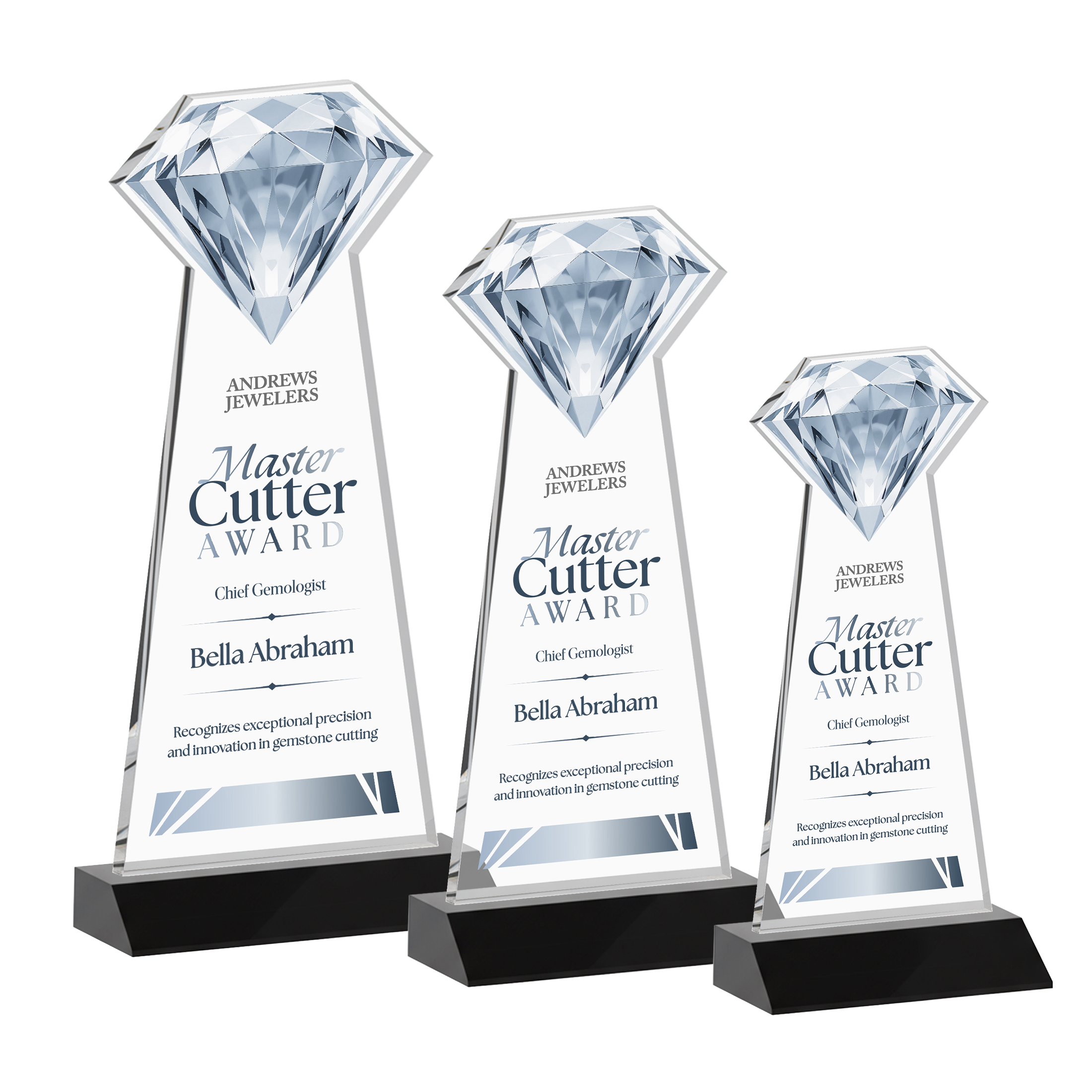 Gemstone VividPrint™ Award - Black