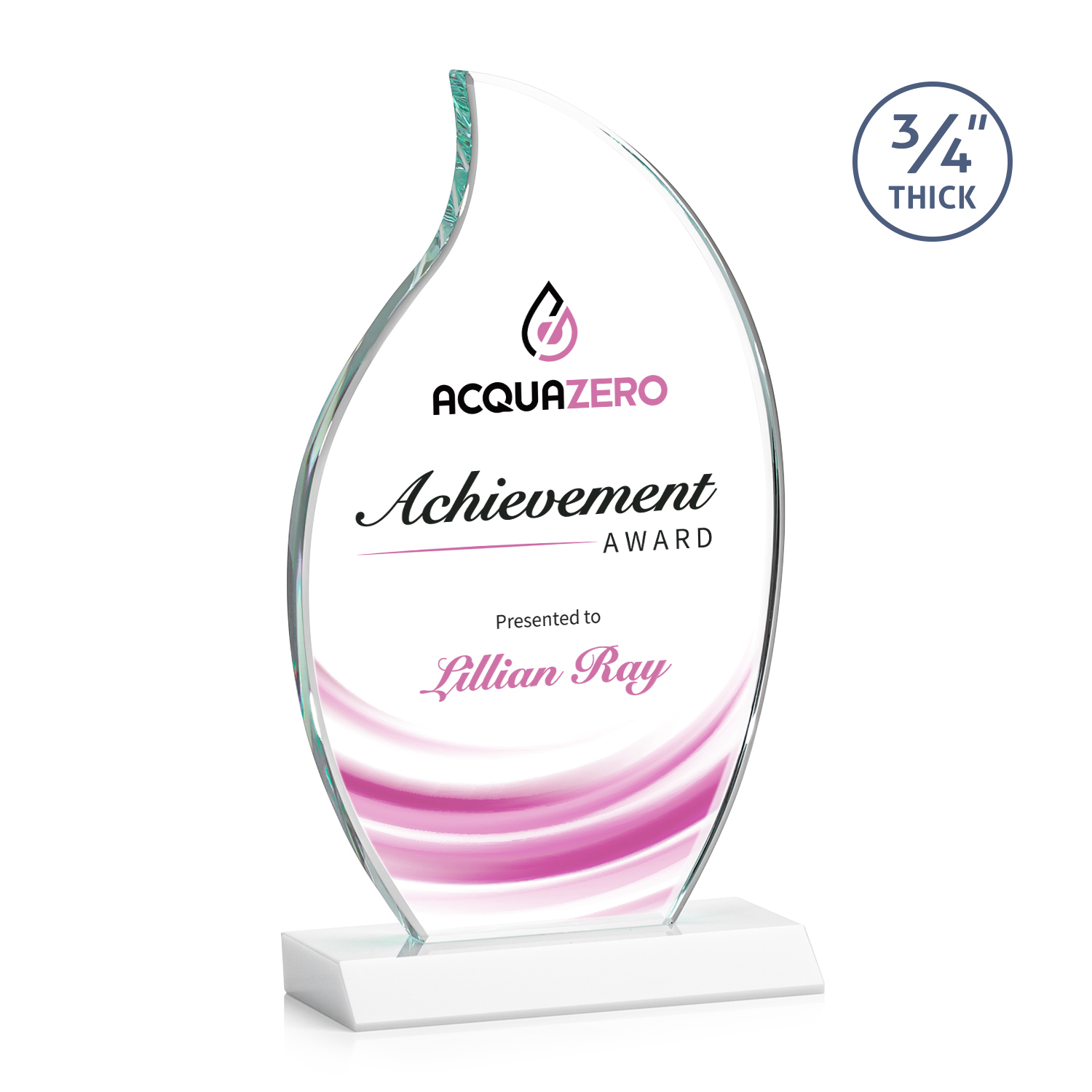 Croydon Flame VividPrint™ Award - White