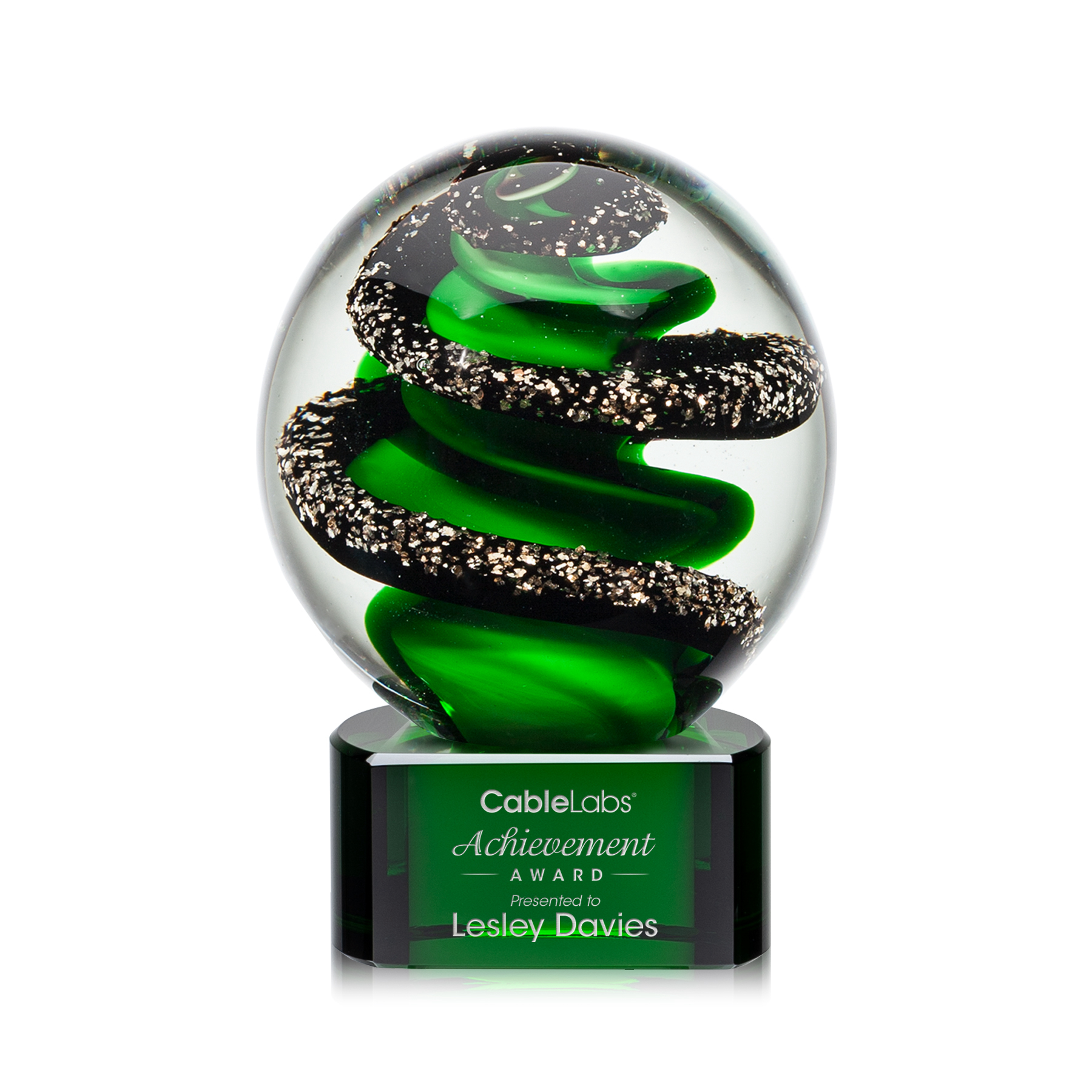 Zodiac Award on Paragon Base - Green