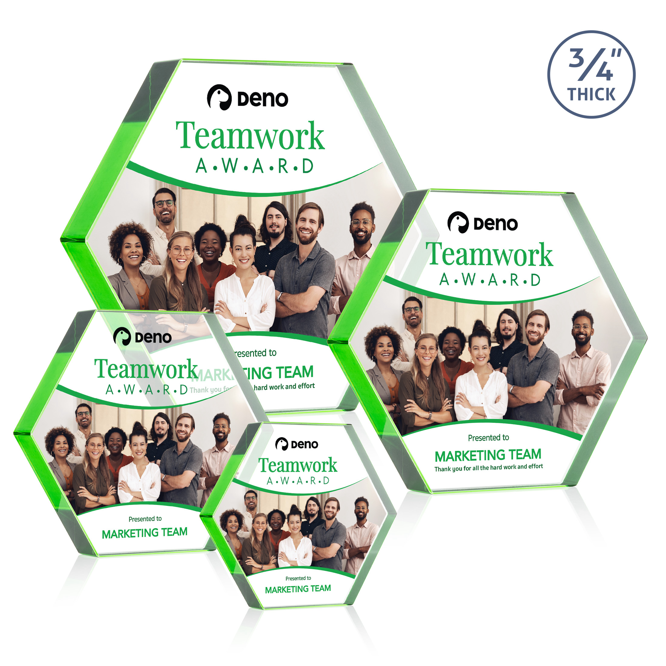 Gilford Hexagon VividPrint™ Award - Emerald
