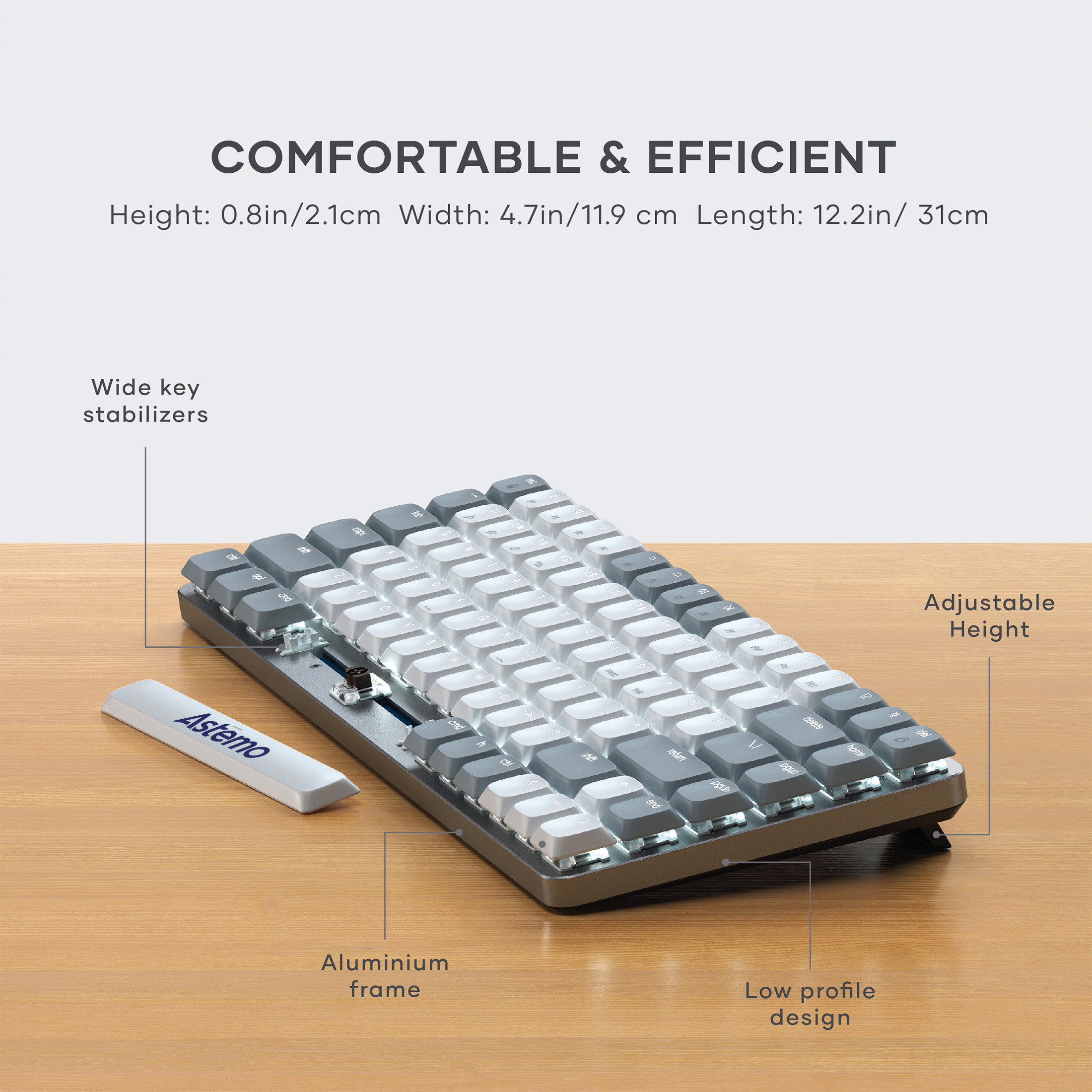 SATECHI® SM1 Slim Mechanical Backlit Bluetooth Keyboard