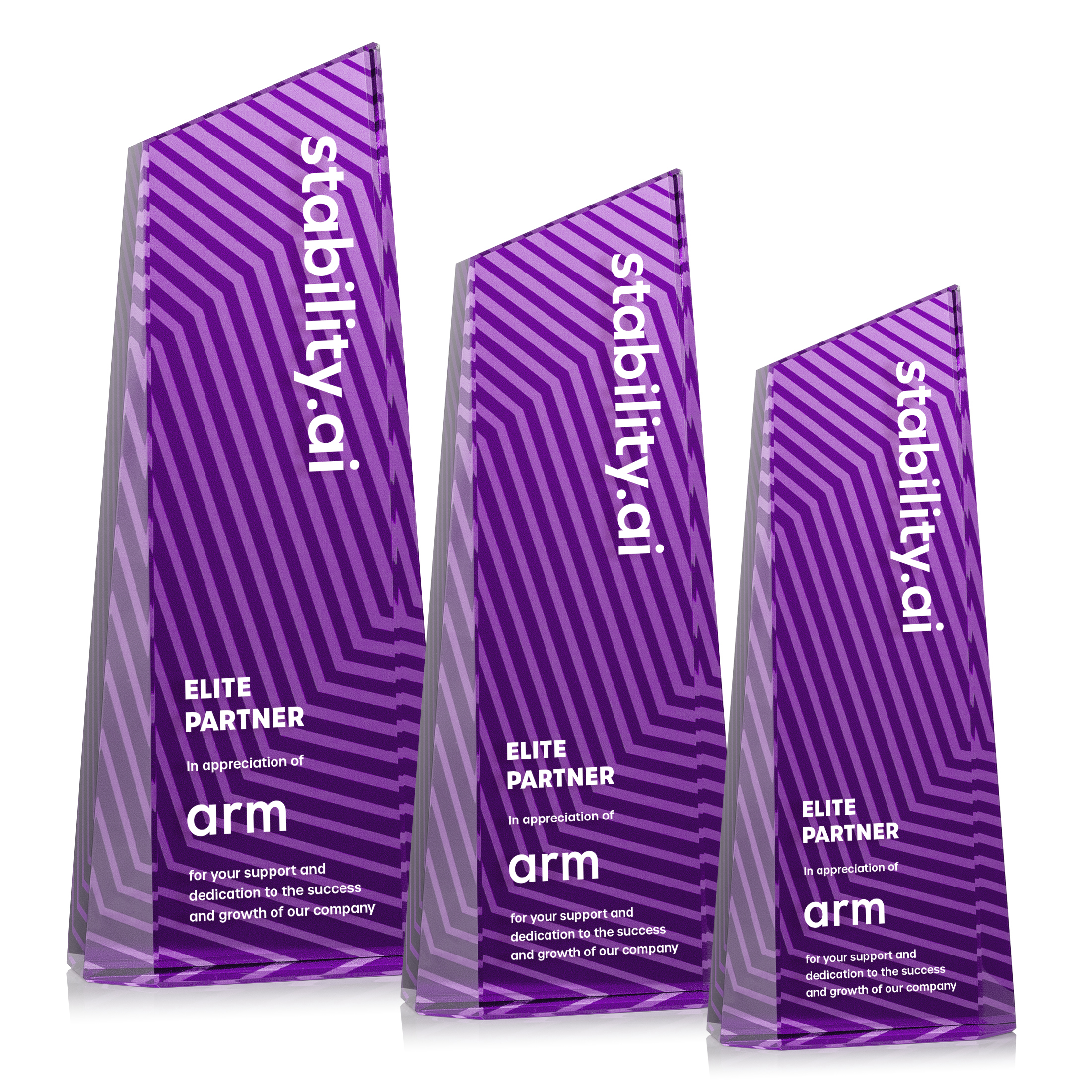 Hallandale VividPrint™ Award - Purple