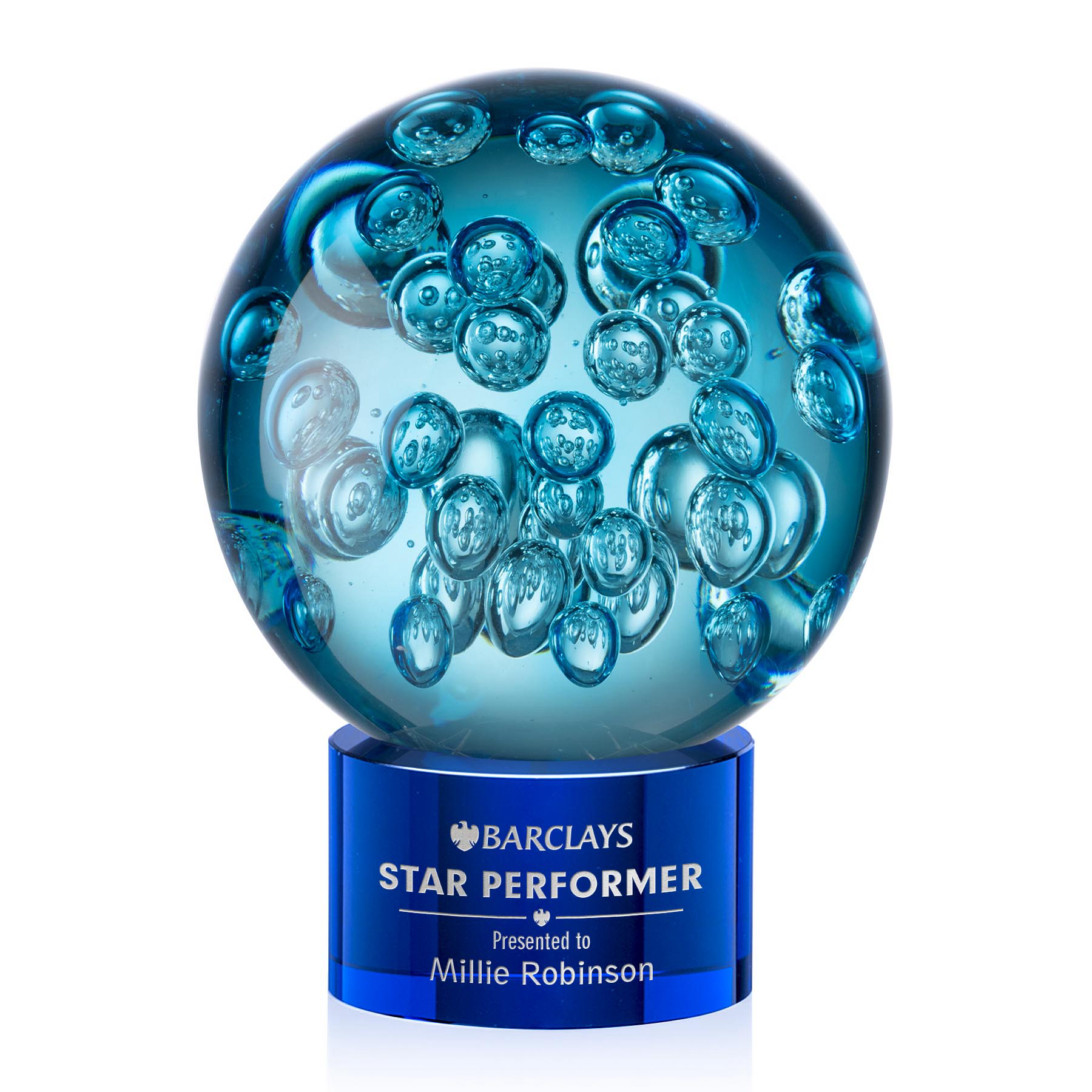 Addison Award on Marvel Base - Blue