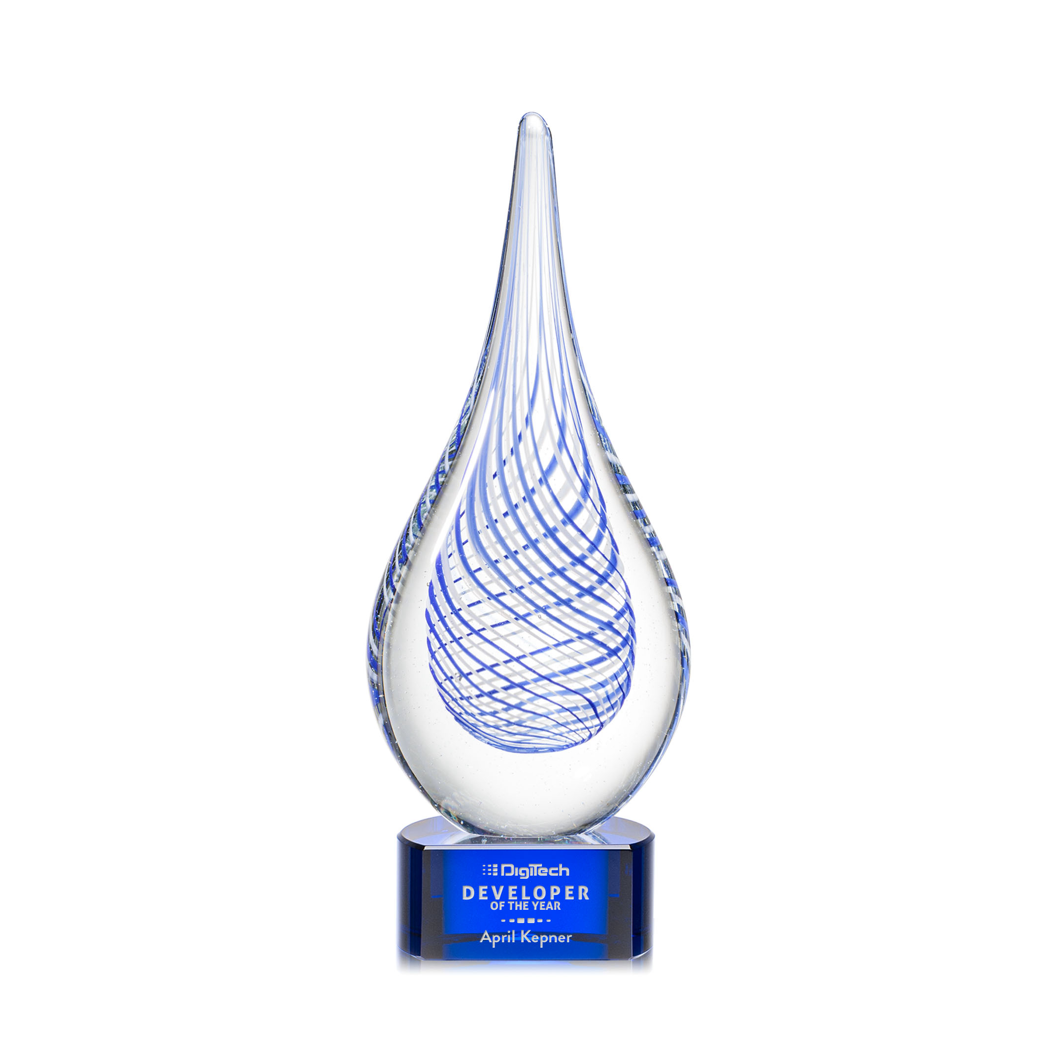 Kentwood Award on Paragon Base - Blue