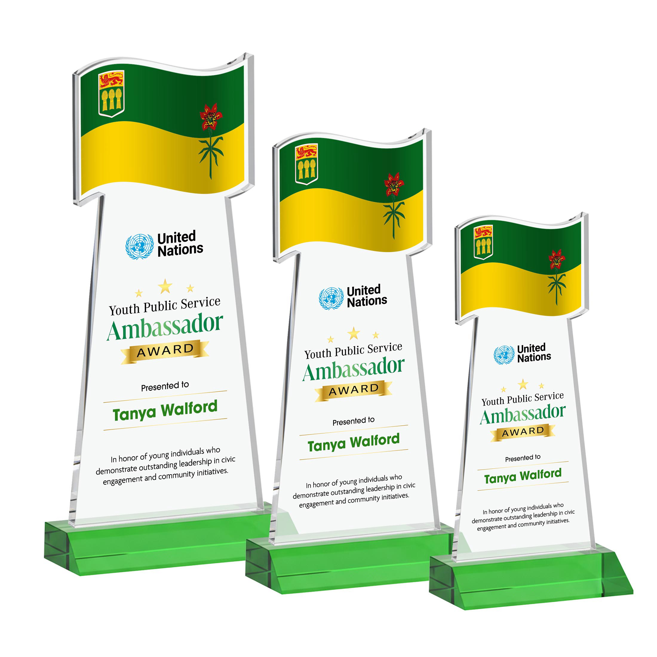 Flag VividPrint™ Award - Green
