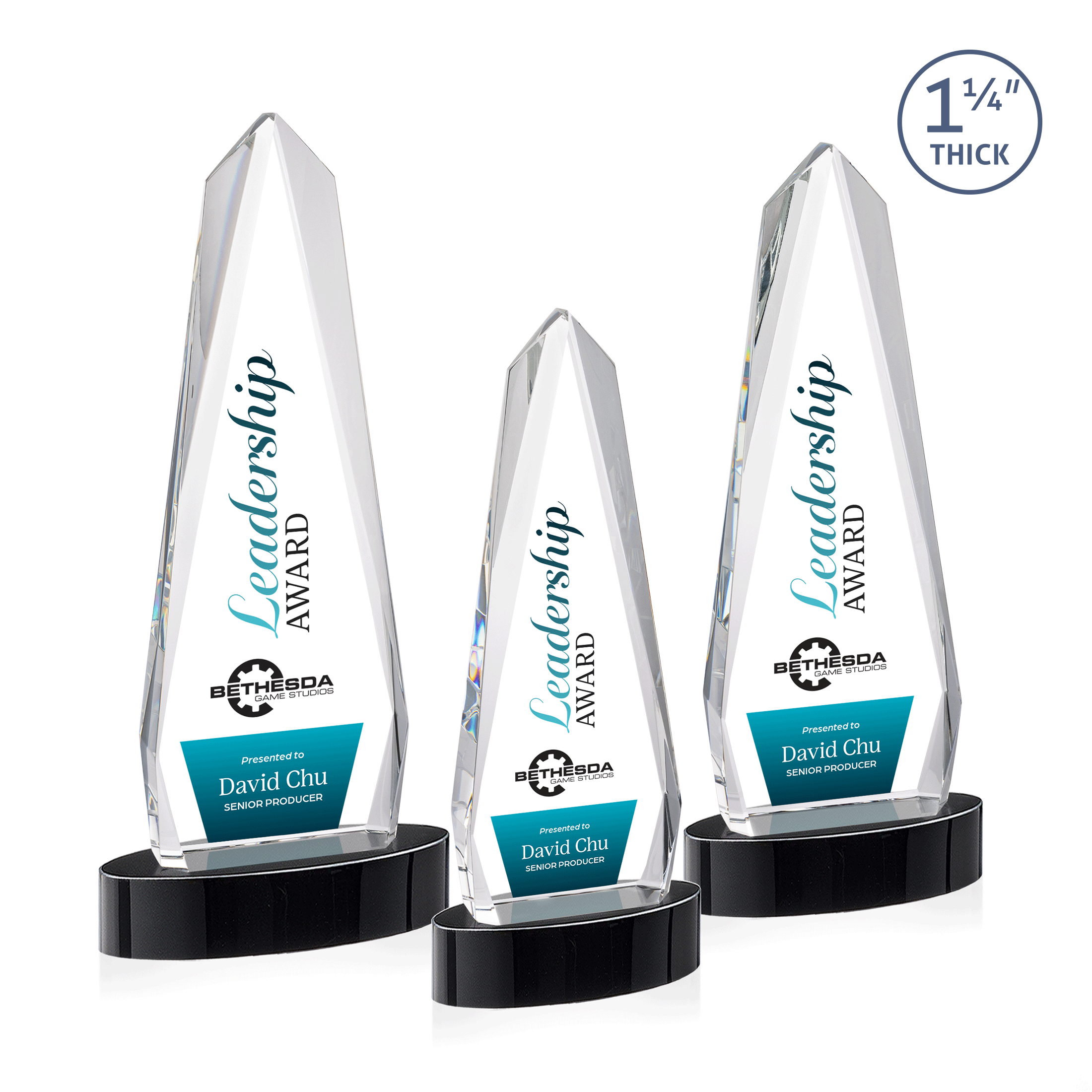 Cheswick VividPrint™ Award on Alberton Base - Black