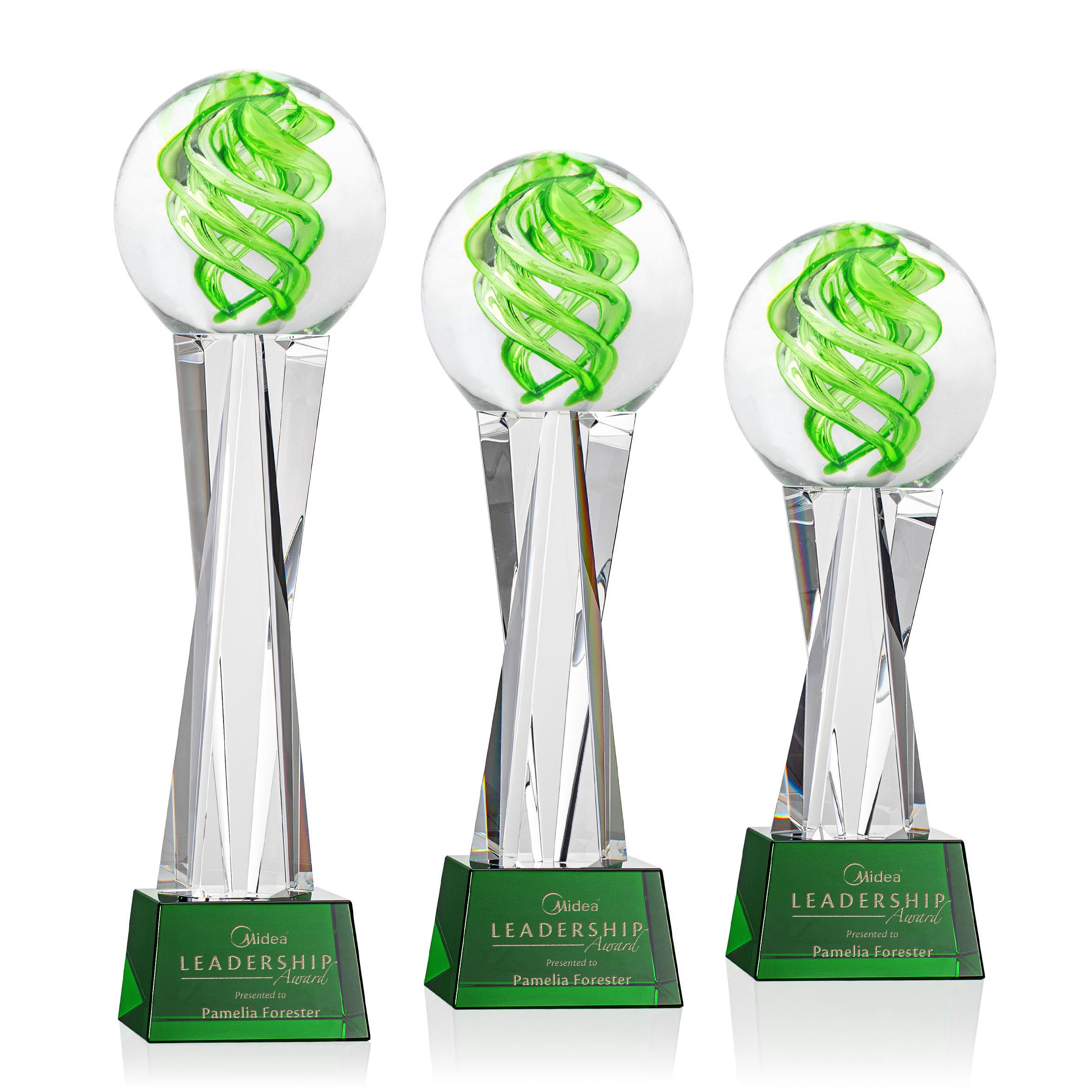 Vortex Award on Grafton Base - Green