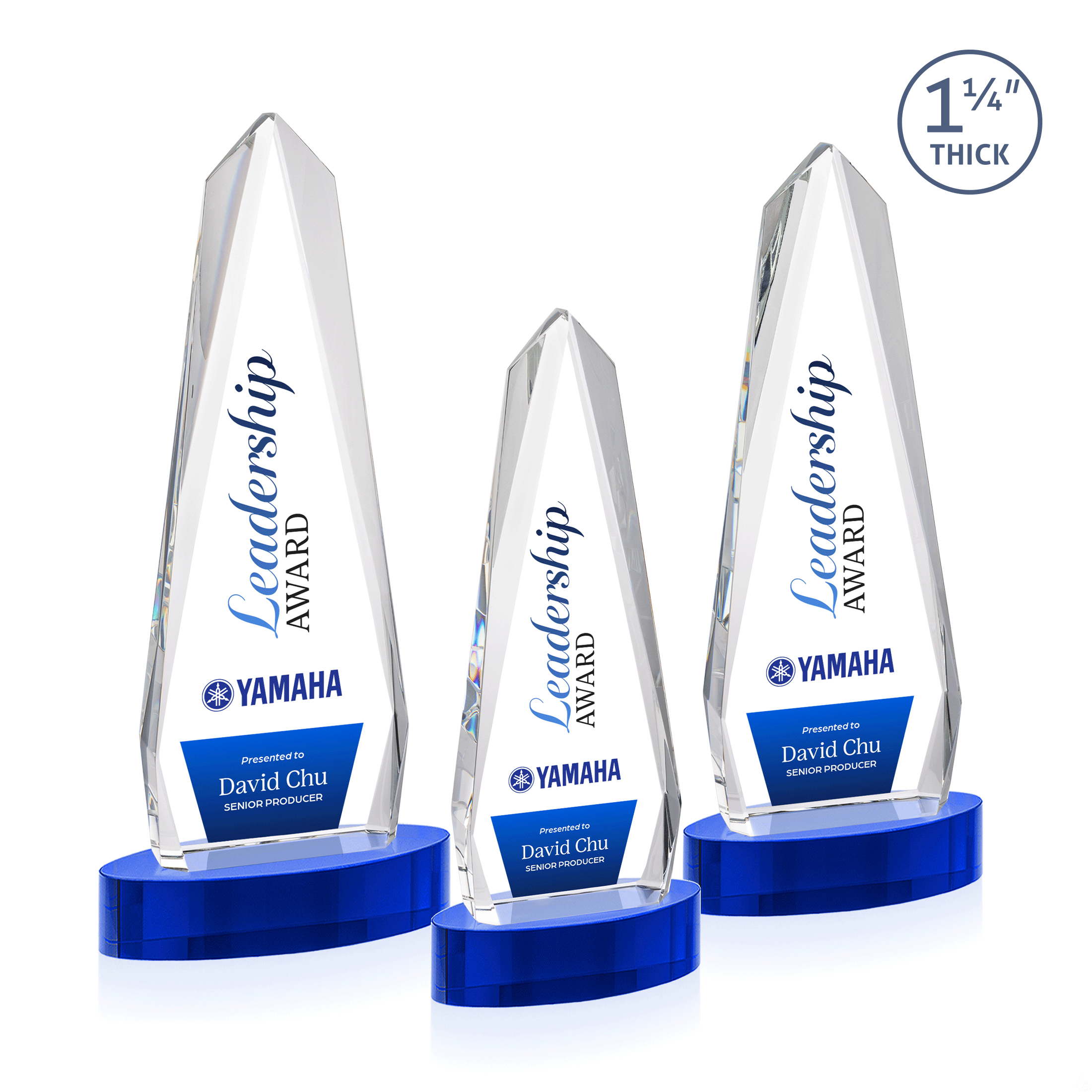 Cheswick VividPrint™ Award on Alberton Base - Blue