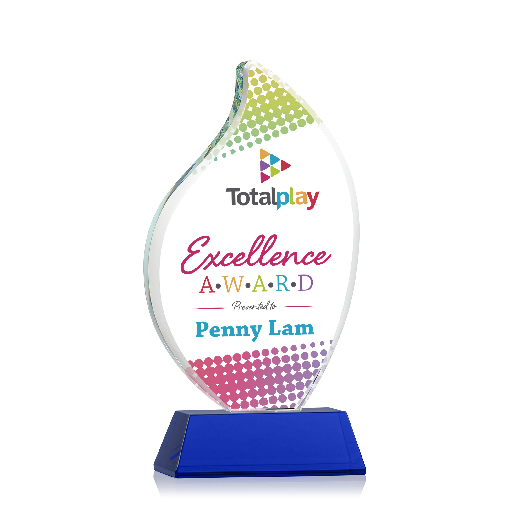 Odessy Flame Vividprint™ Award on Newhaven - Blue