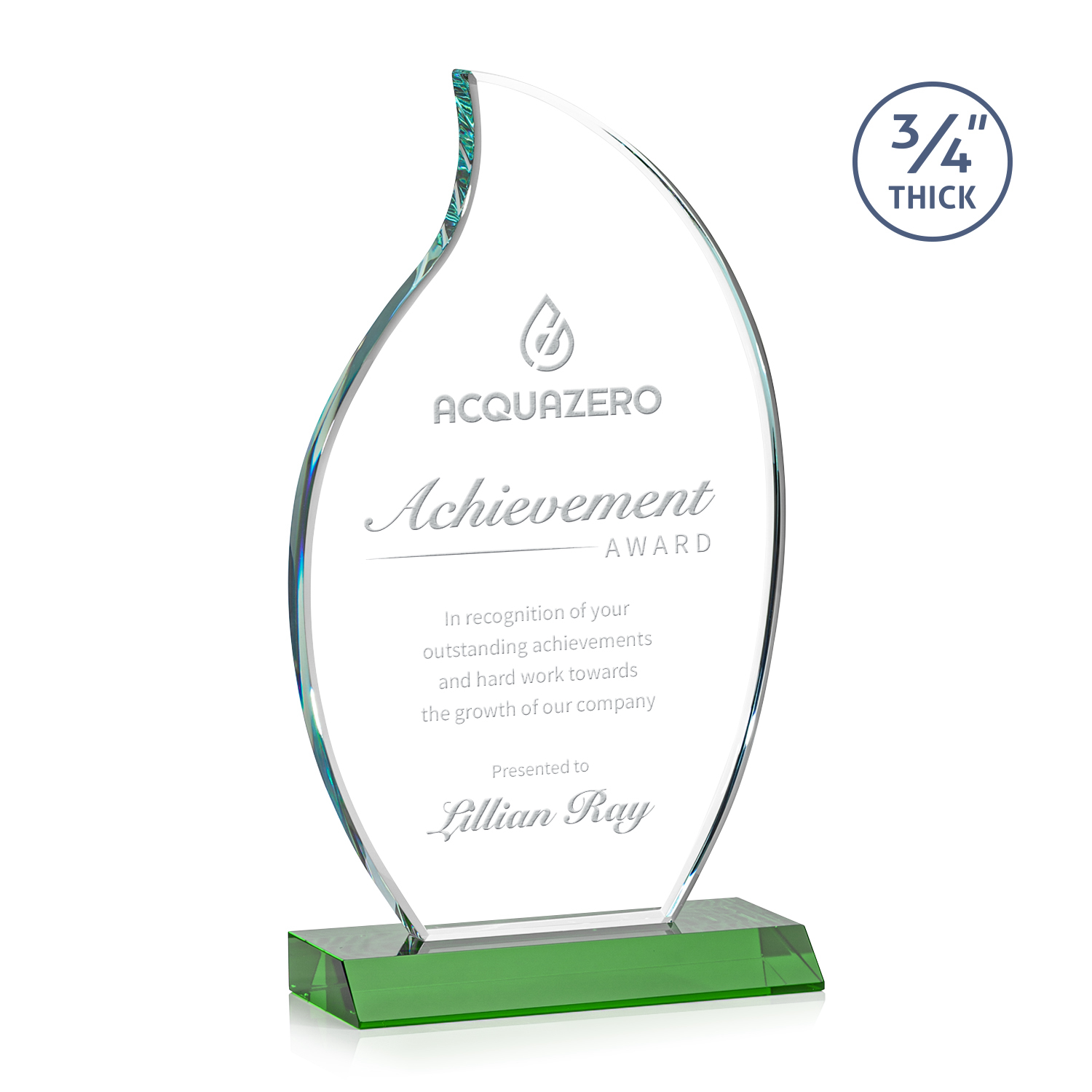 Croydon Flame Award - Green 
