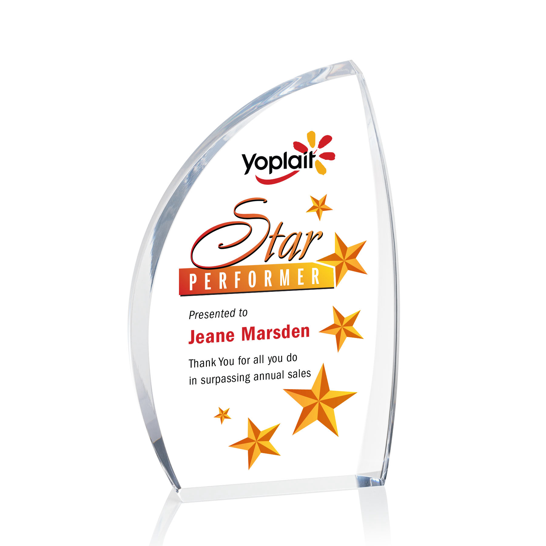 Duncan VividPrint™ Award - Clear