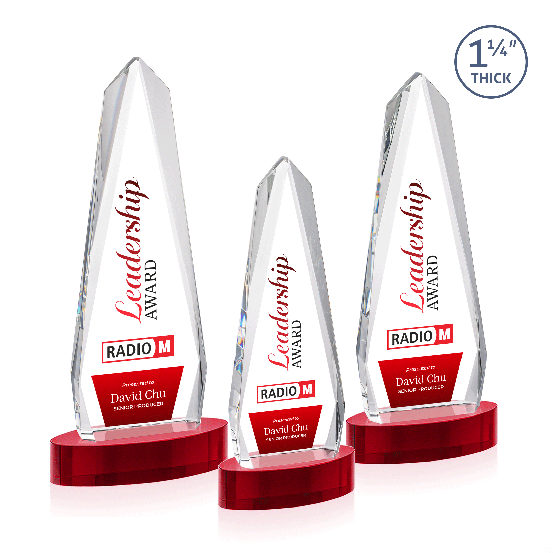 Cheswick VividPrint™ Award on Alberton Base - Red