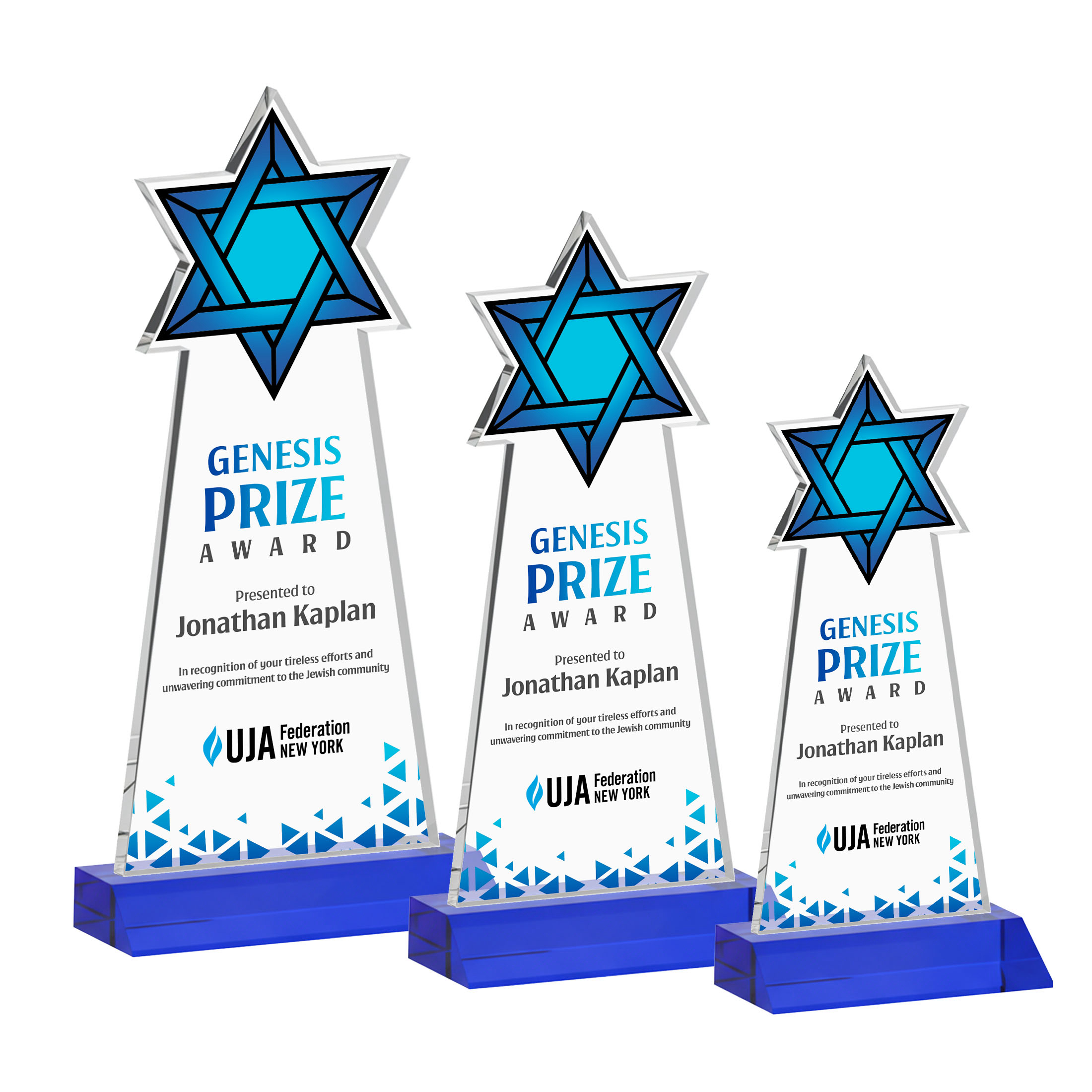 Star of David VividPrint™ Award - Blue