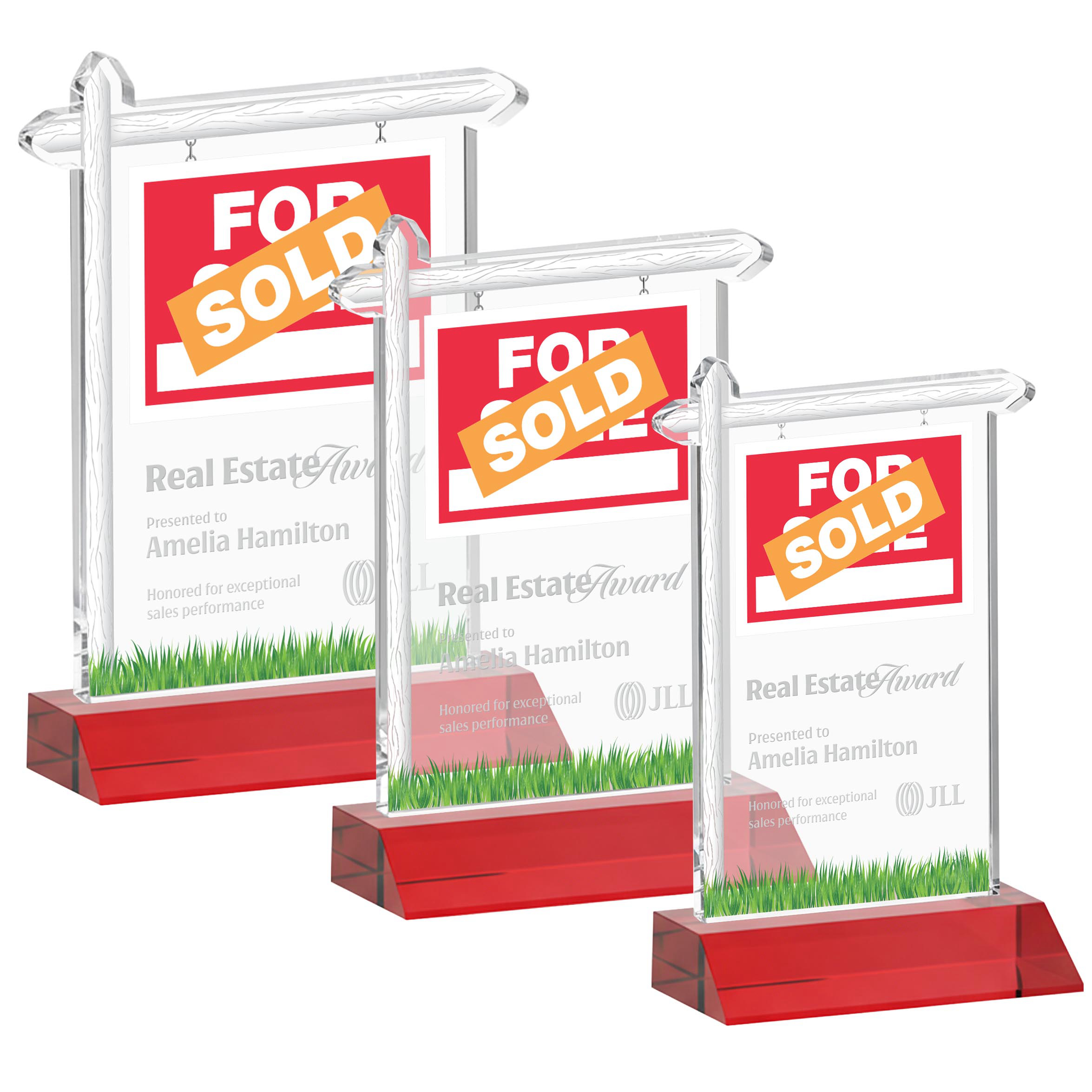 Real Estate Award - Red