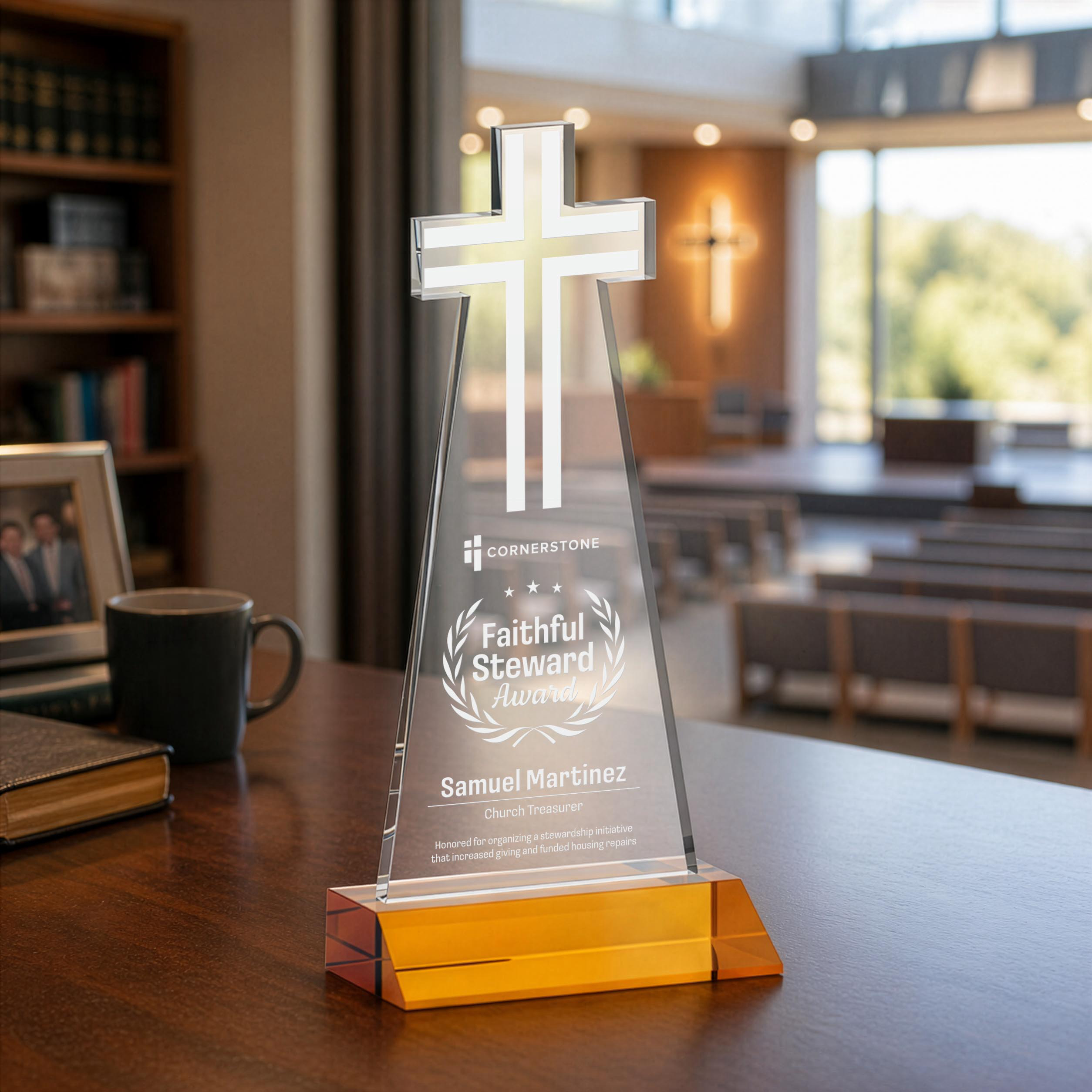 Cross Award - Amber