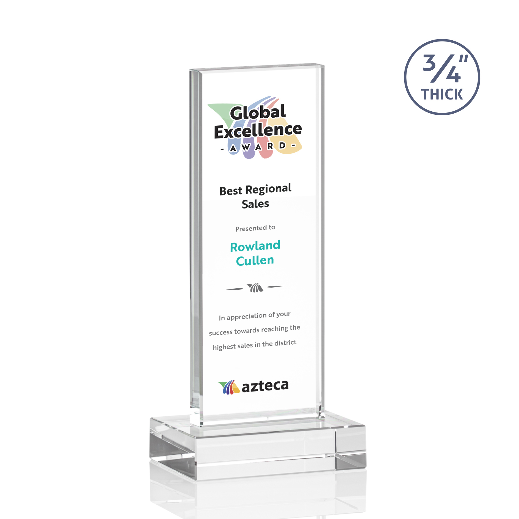 Holmes VividPrint™ Award - Clear