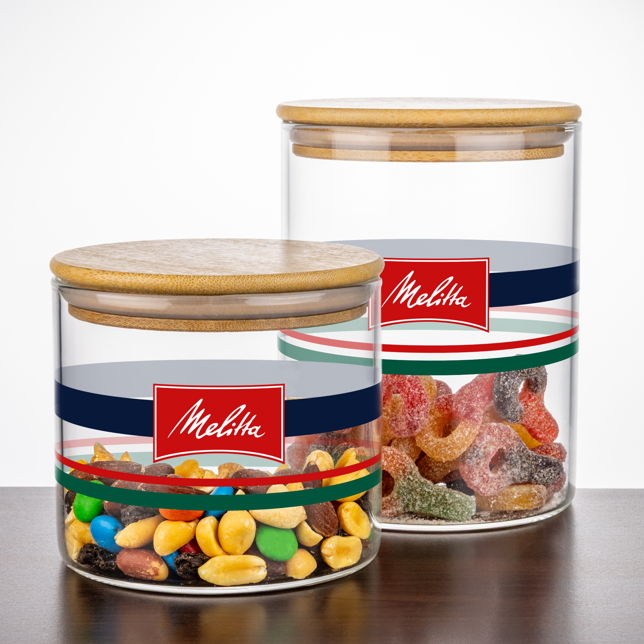 Aniston Jar w/Bamboo Lid - VividPrint™