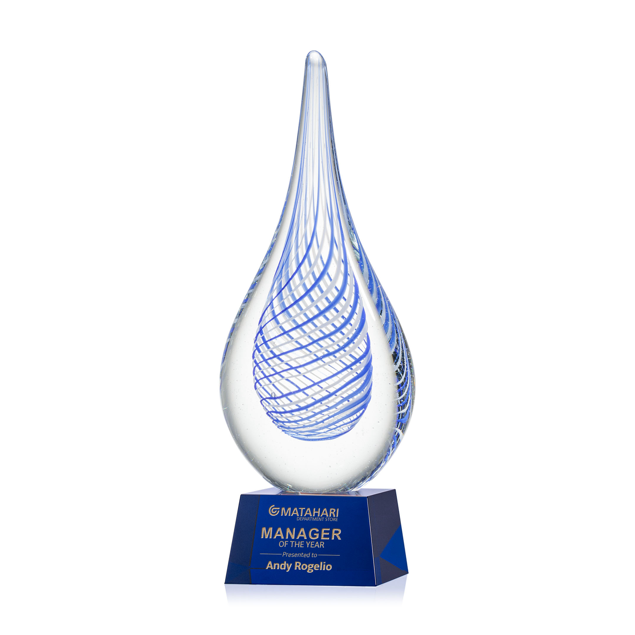 Kentwood Award on Robson Base - Blue