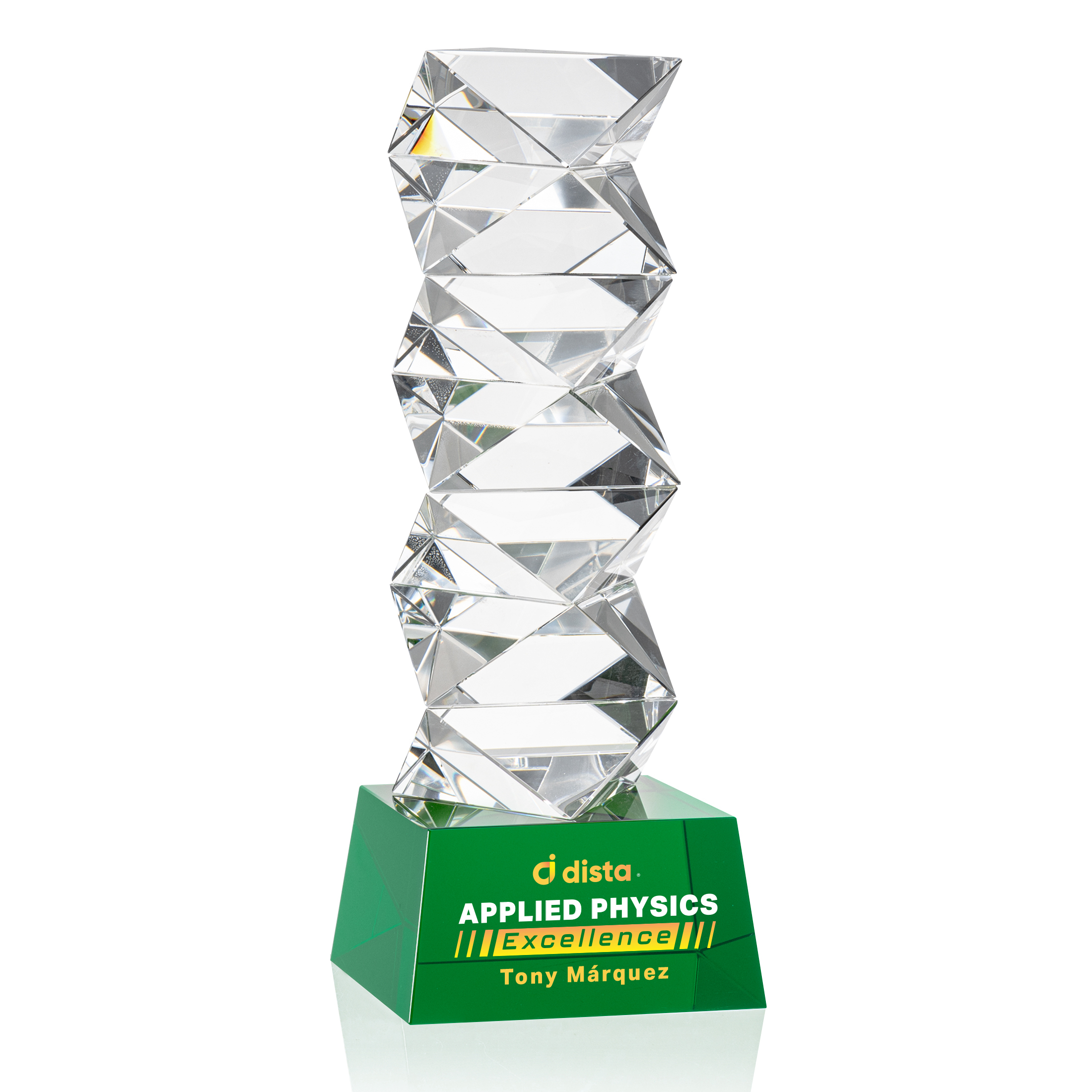 Callucci VividPrint™ Award on Robson Base - Green
