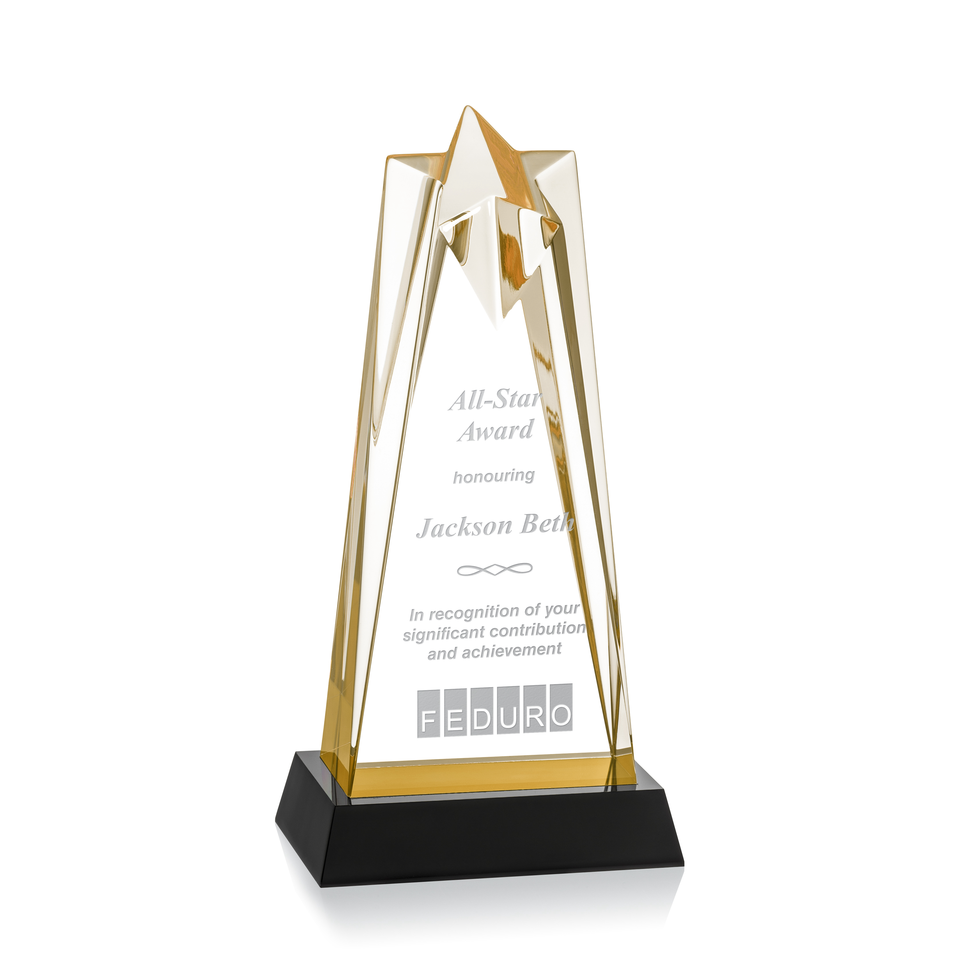 Rosina Star Award On Base - Gold