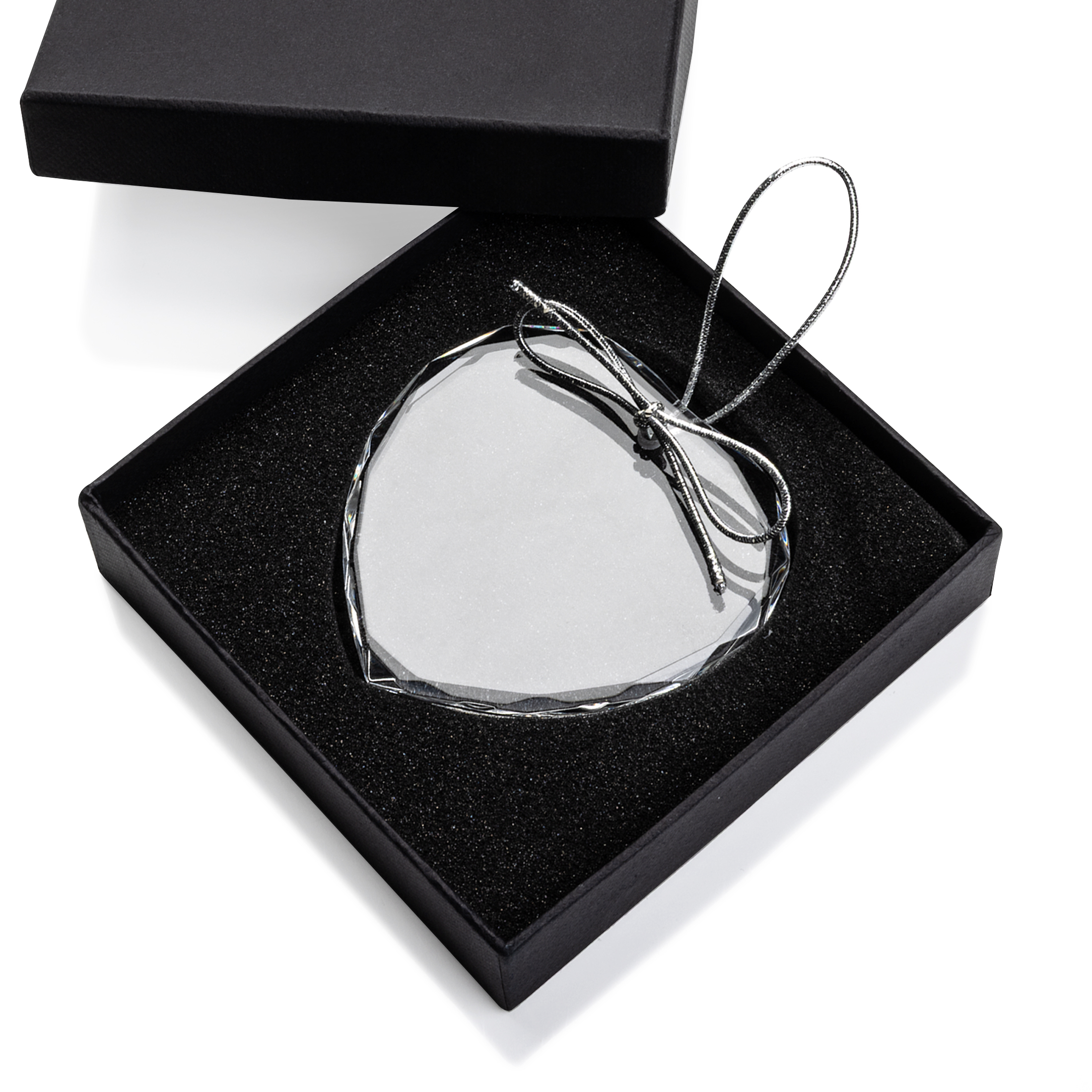 Optical Ornament - Heart Imprinted
