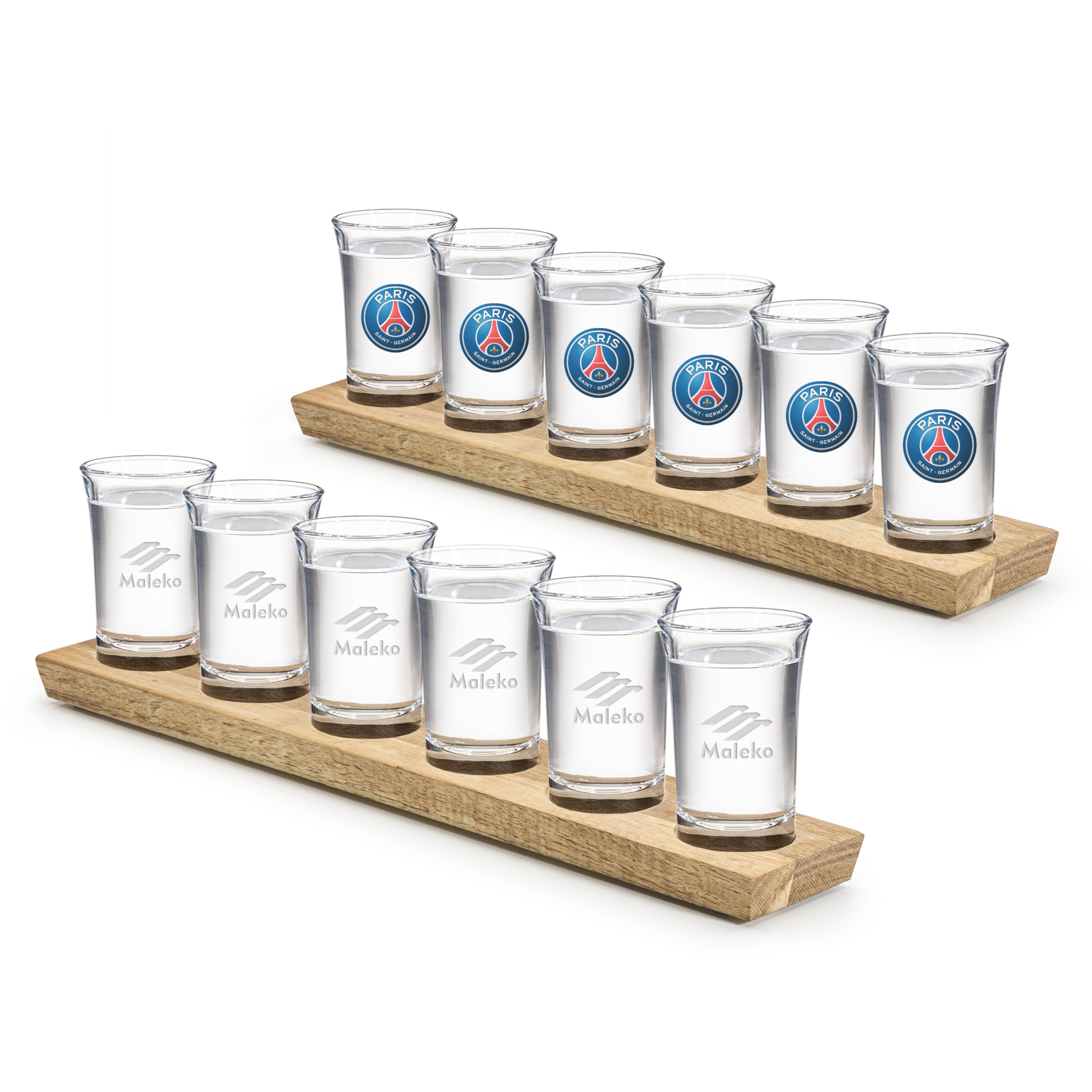 Shot Glasses Set on Acacia