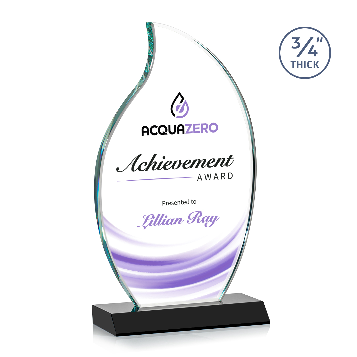 Croydon Flame VividPrint™ Award - Black