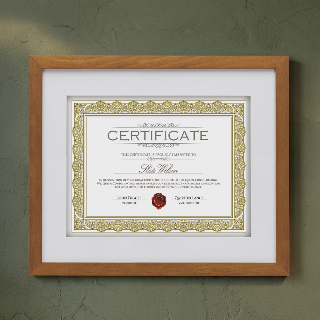 Aberdeen Certificate Frame