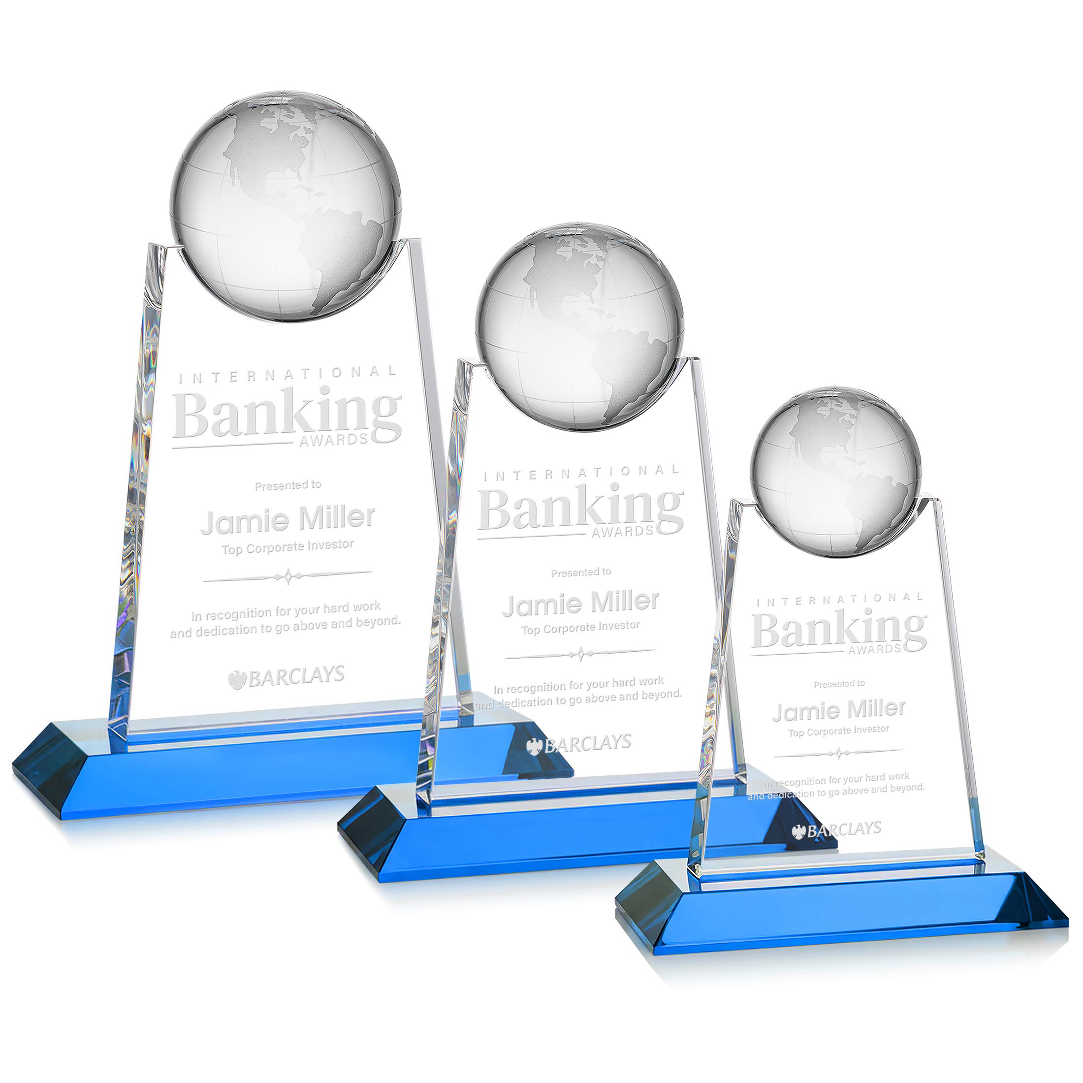Netherford Globe Award - Sky Blue