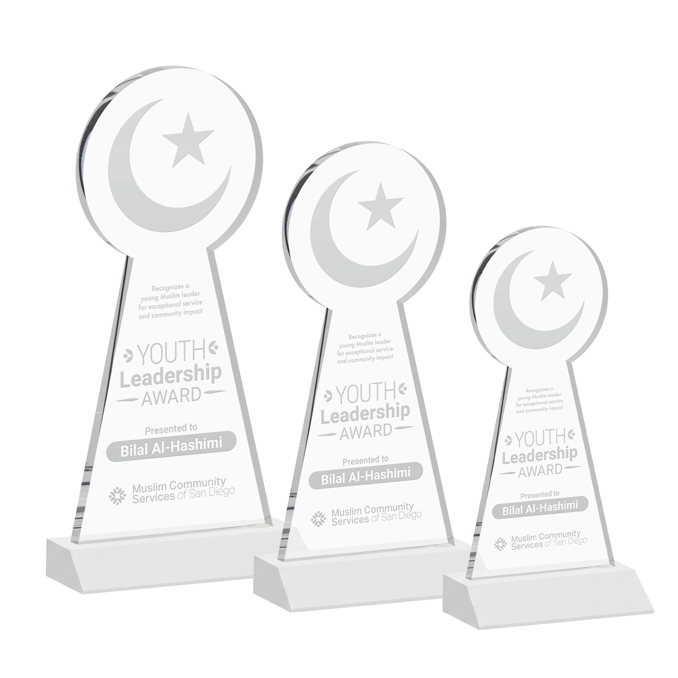 Crescent & Star Award - White