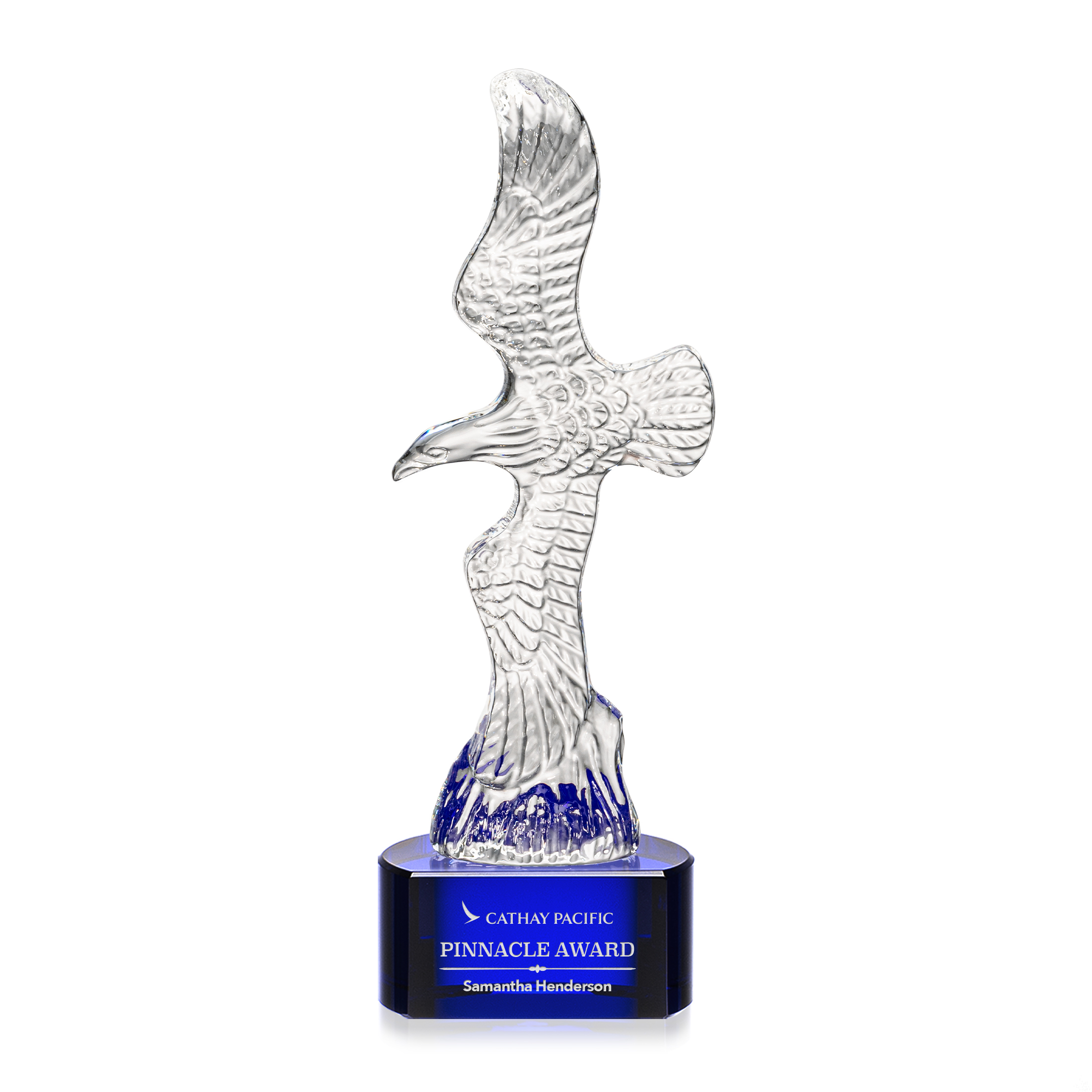 Staffordshire Eagle on Paragon Base - Blue