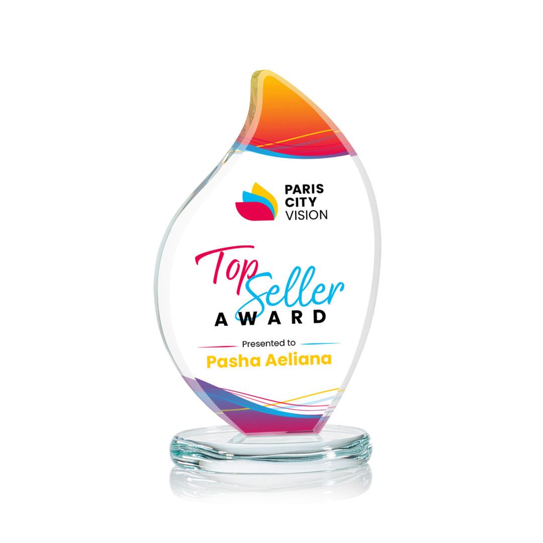 Odessy Flame VividPrint™ Award - Clear