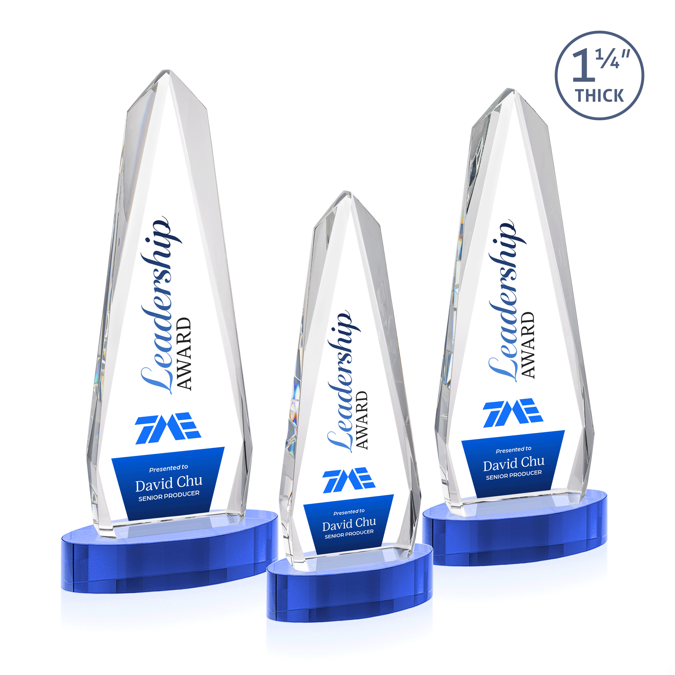 Cheswick VividPrint™ Award on Alberton Base - Sky Blue