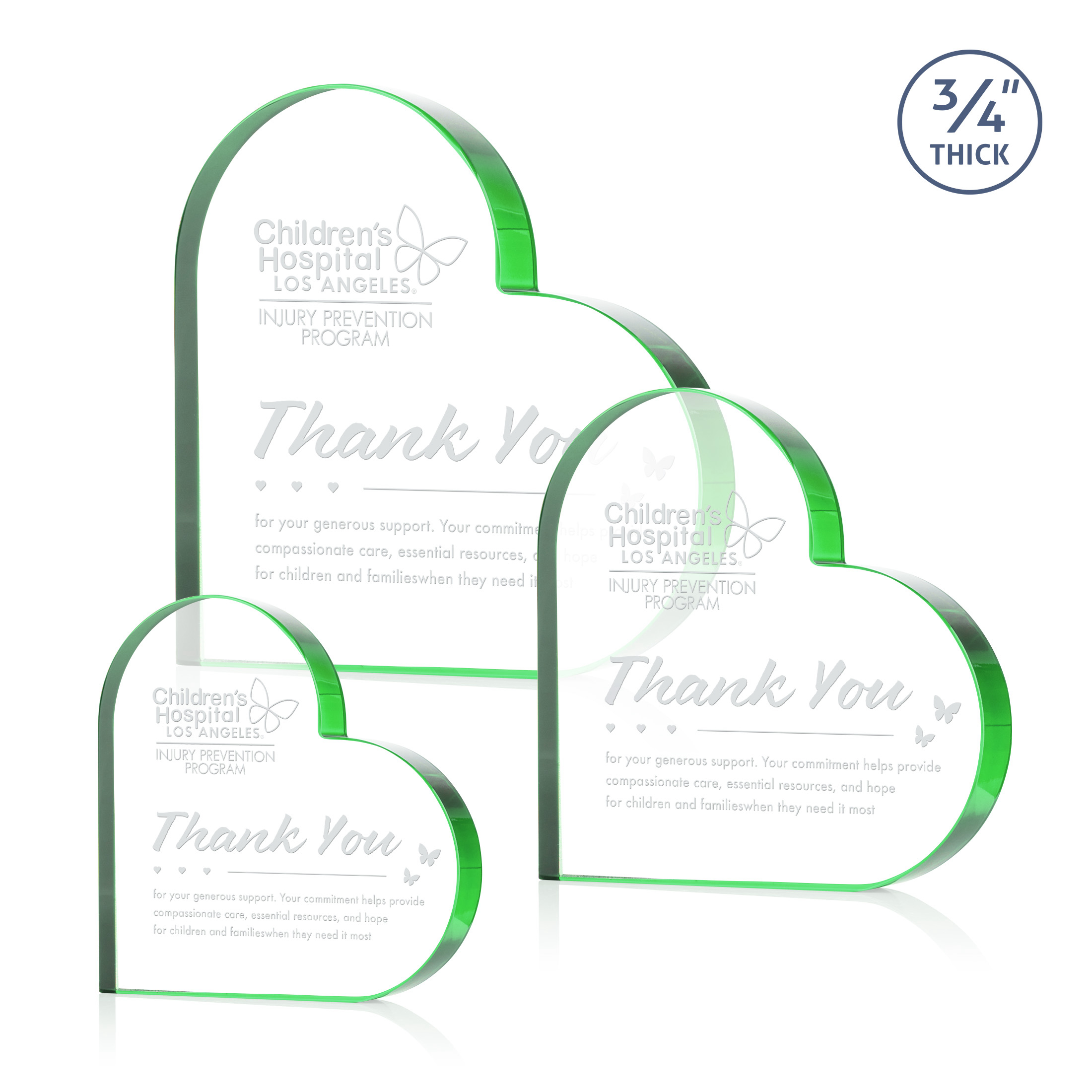 Davina Heart Award - Emerald