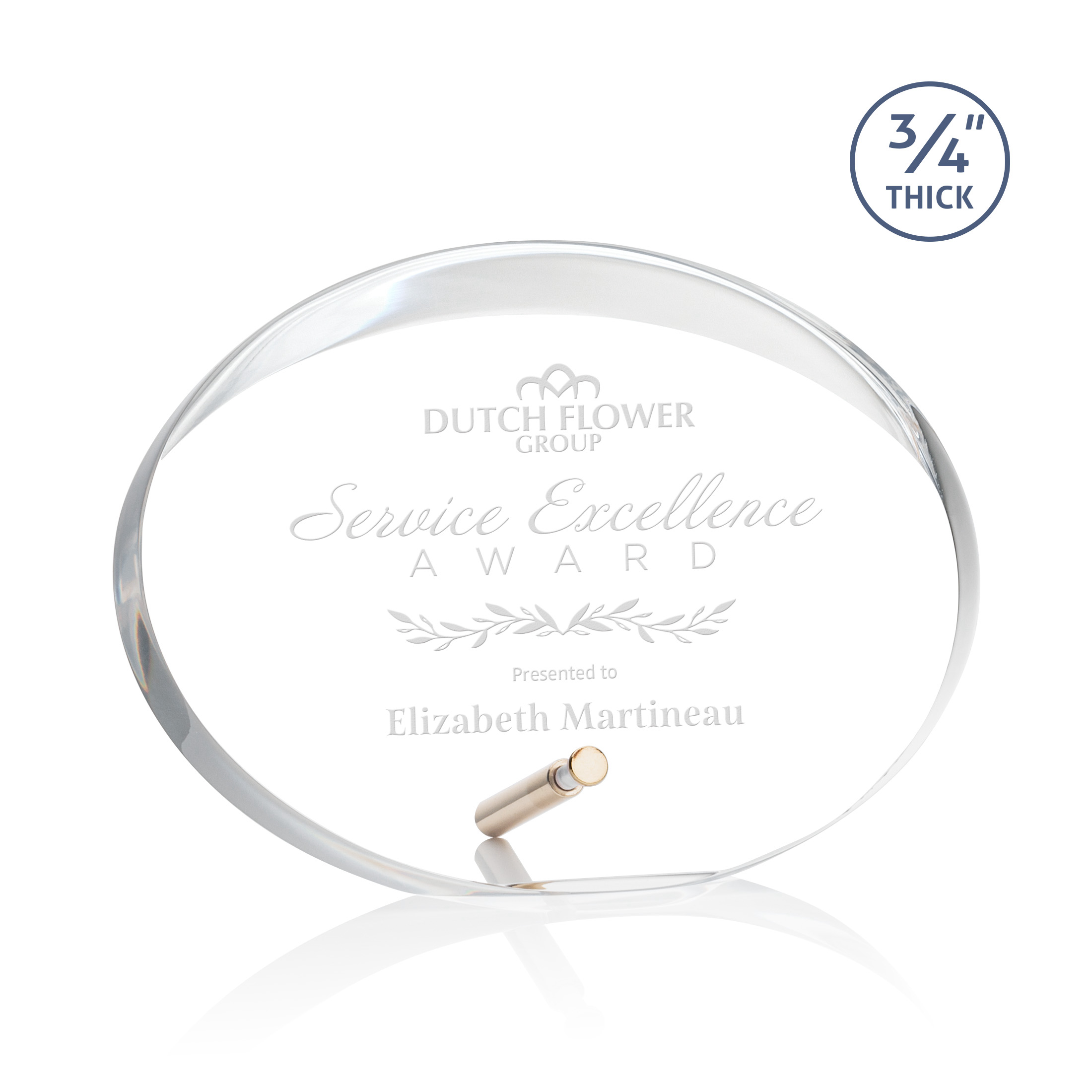Mosaic Oval Award - Gold